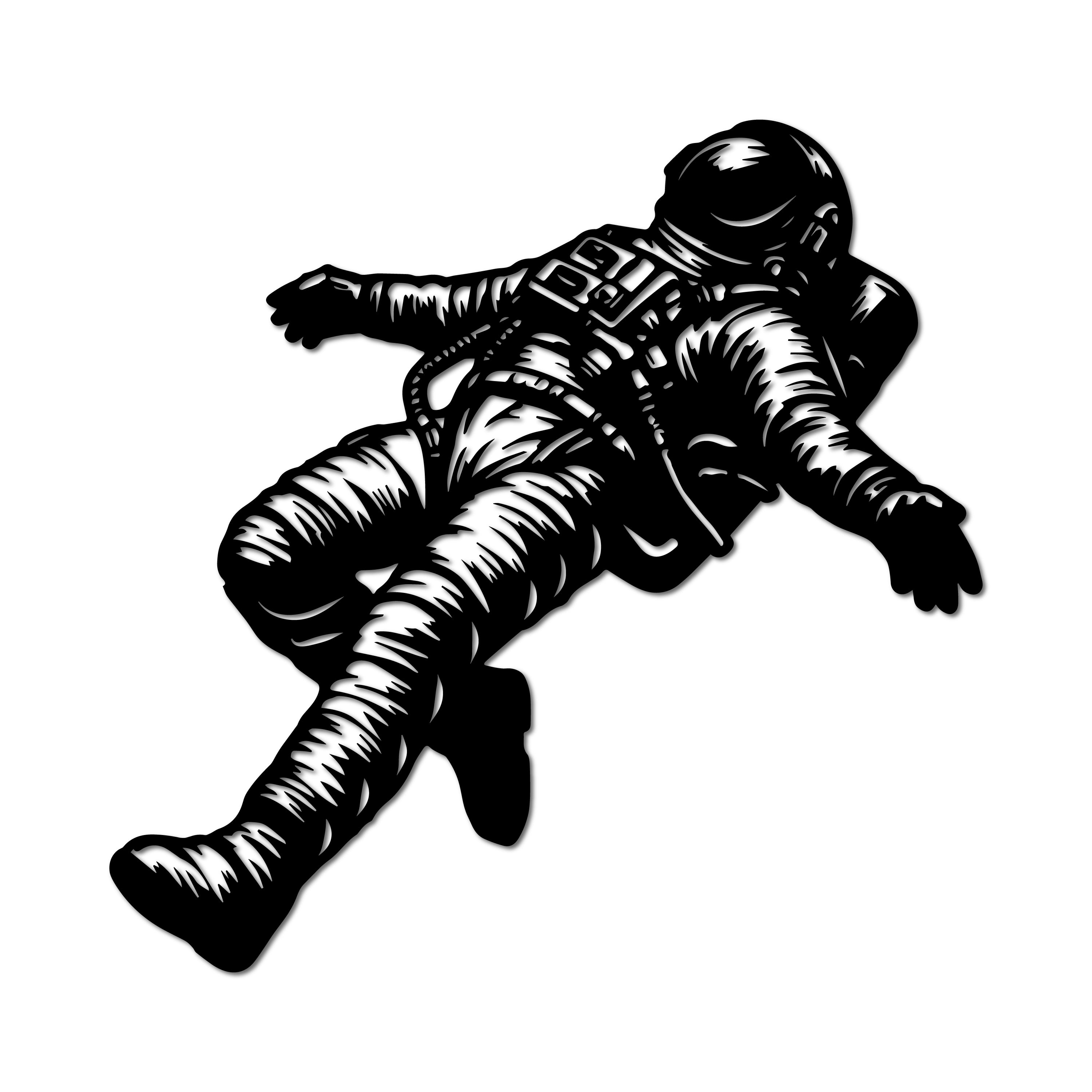 Metal Frame - Floating Astronaut