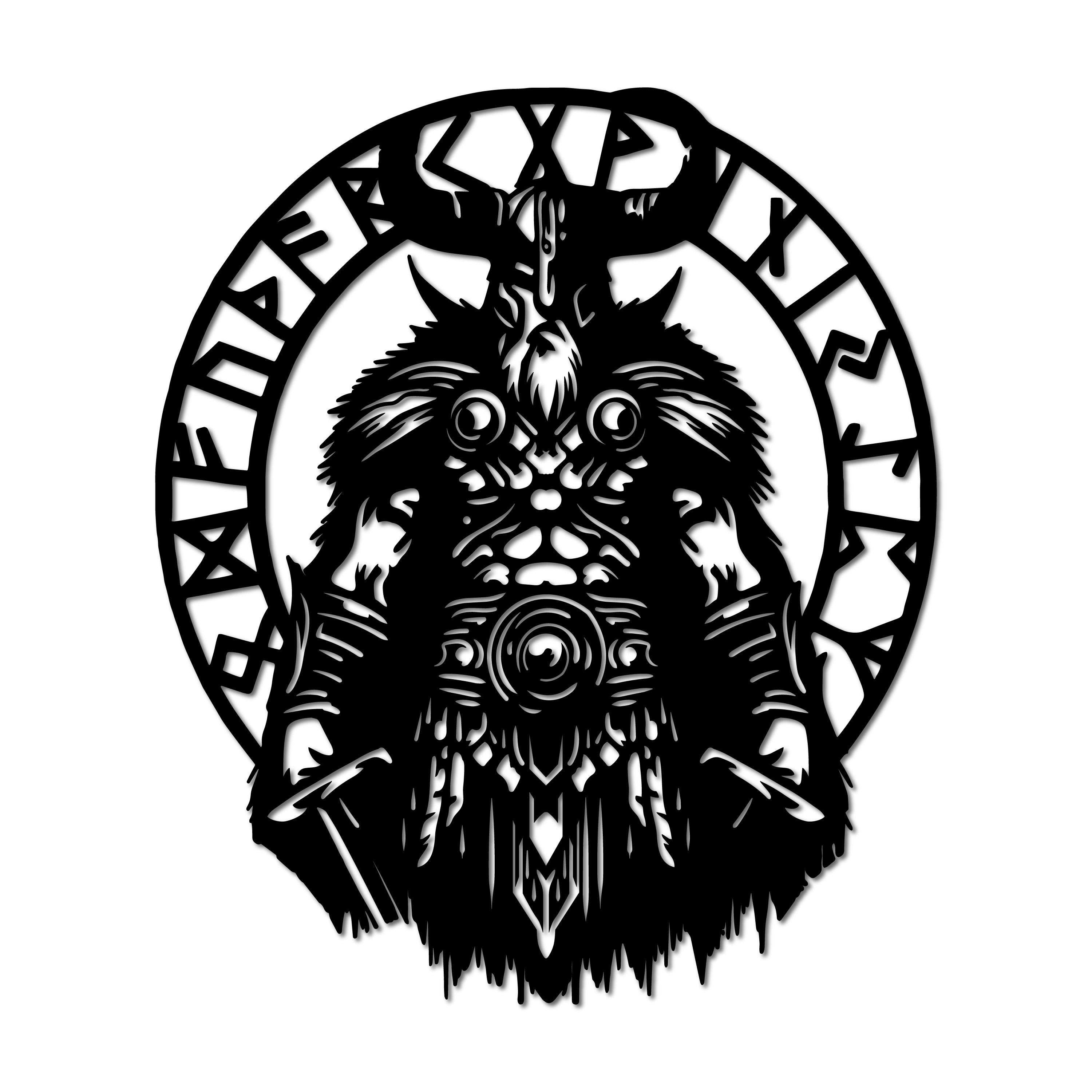 Metal Frame - Vikings Runes