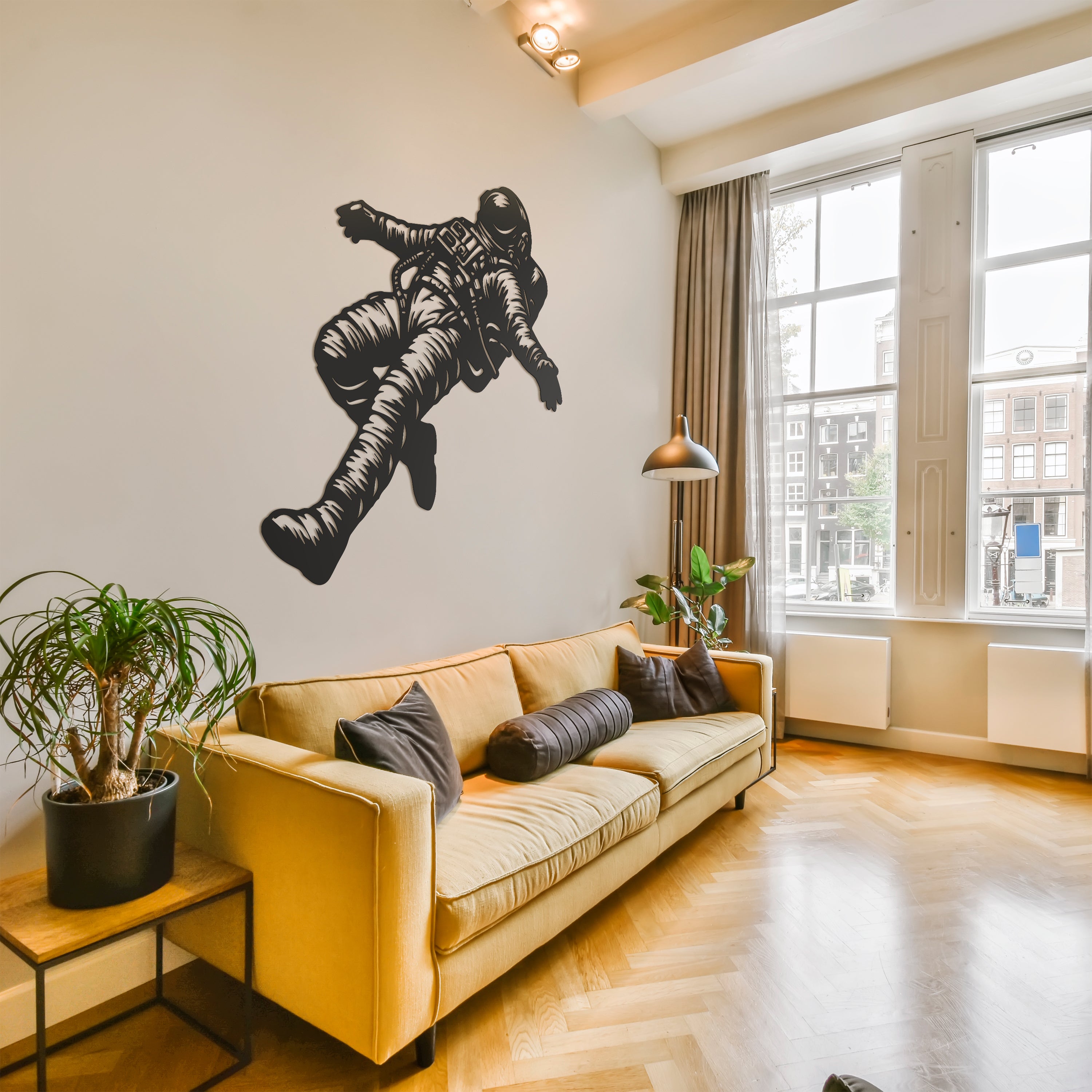 Metal Frame - Floating Astronaut