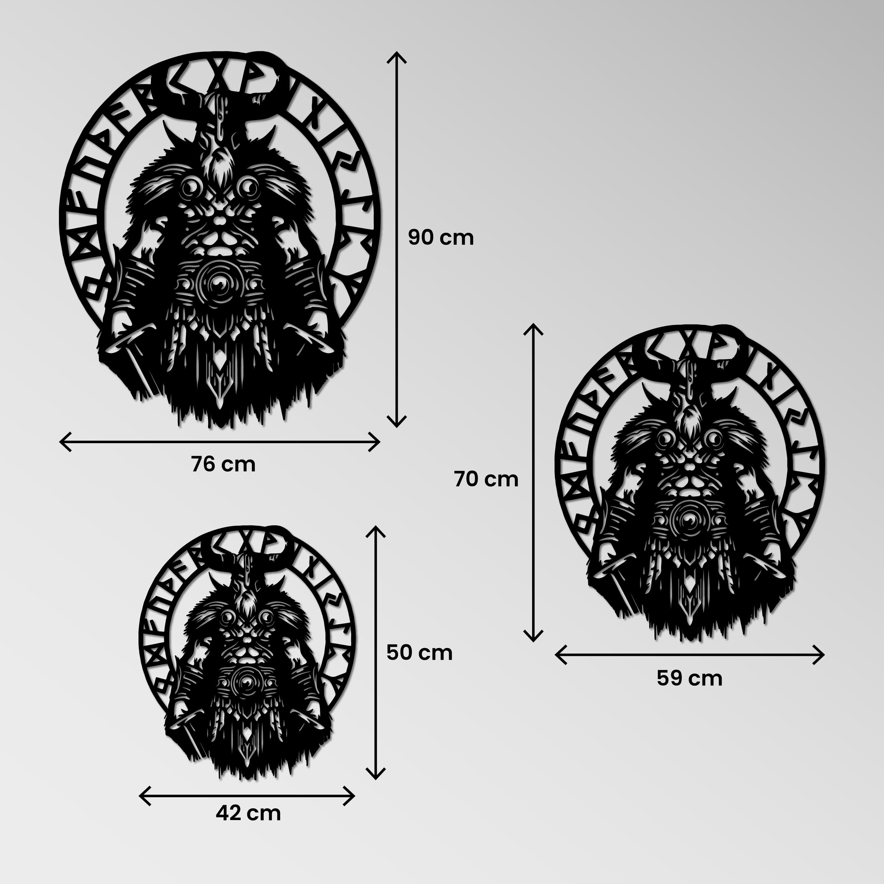 Metal Frame - Vikings Runes
