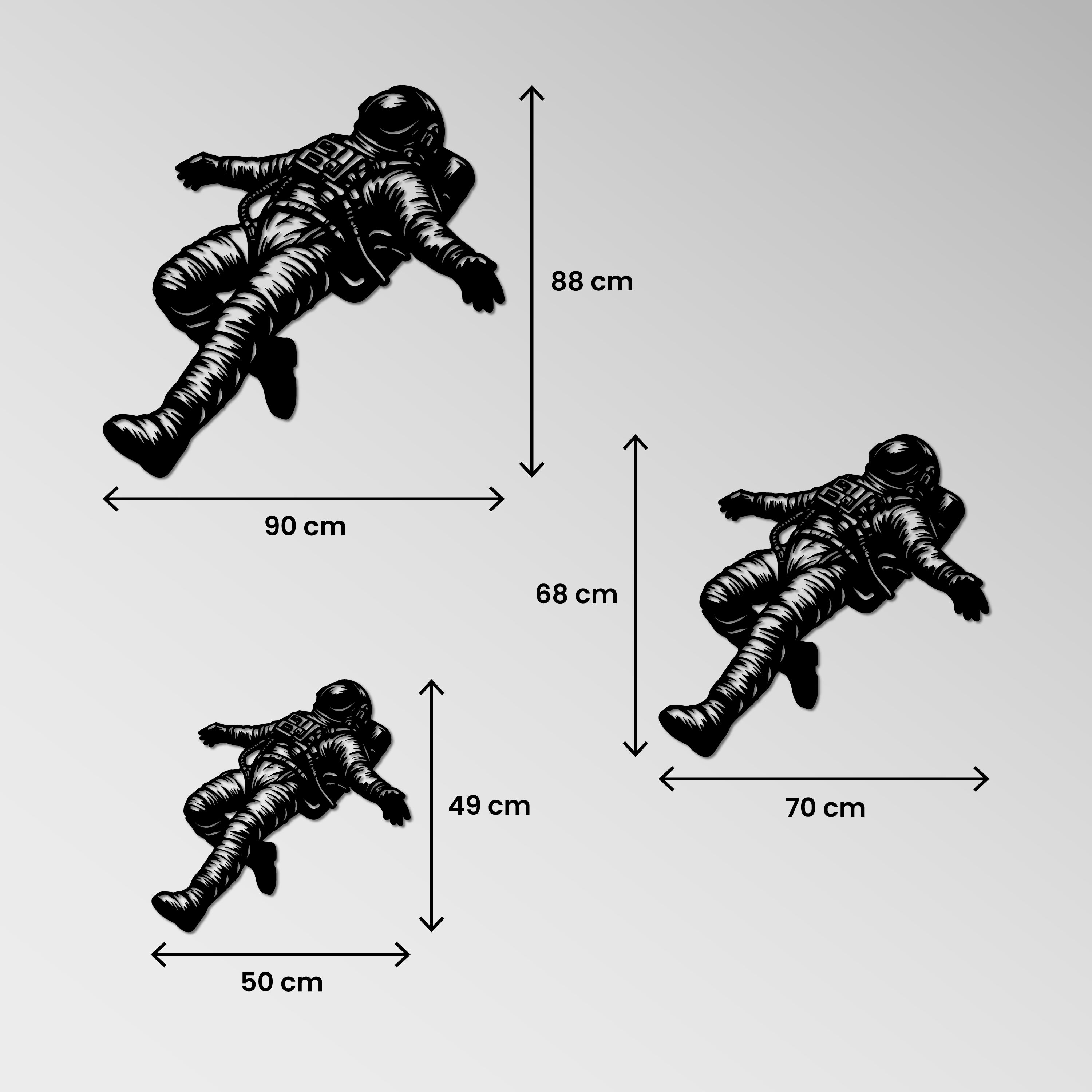 Metal Frame - Floating Astronaut