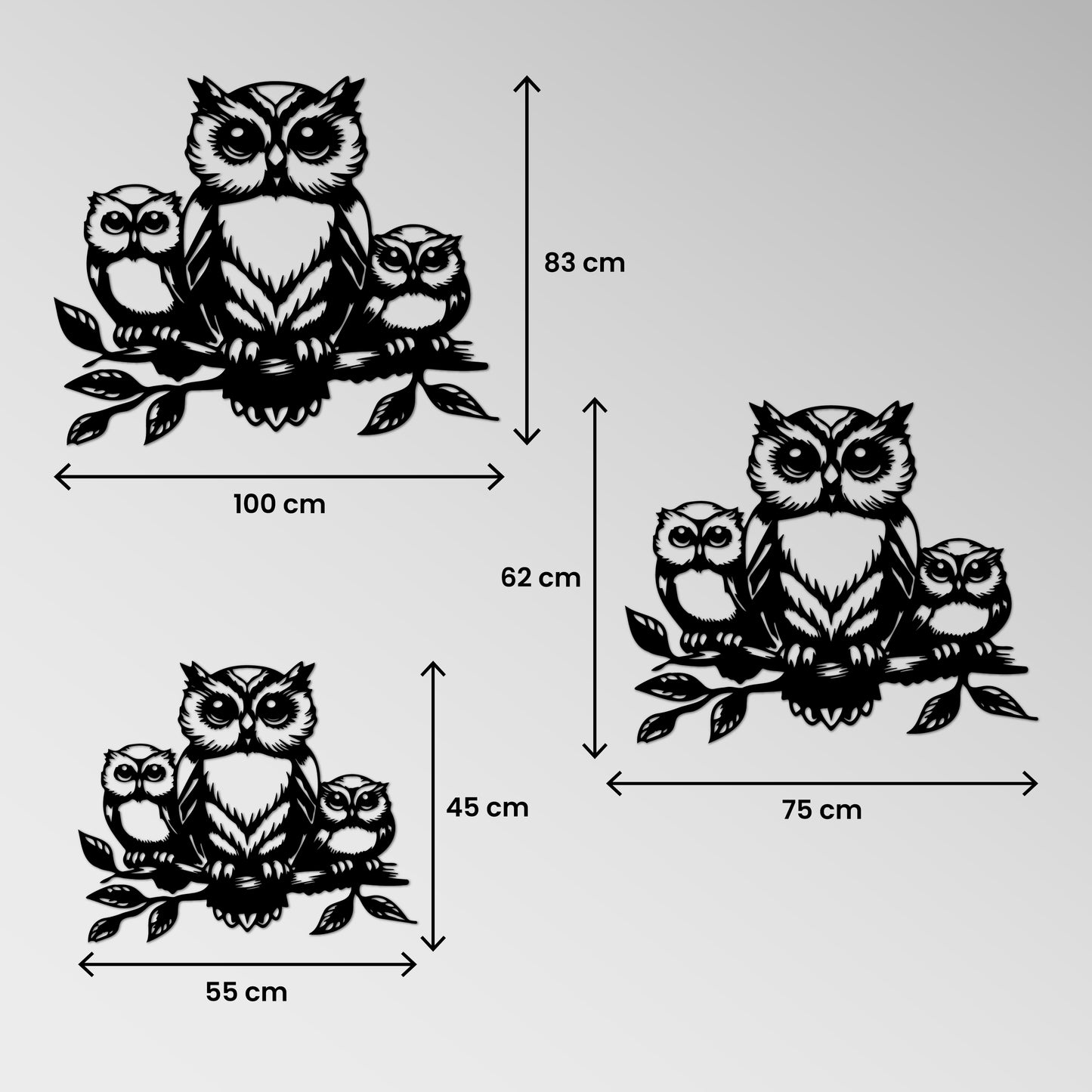 Metal Frame - Owls