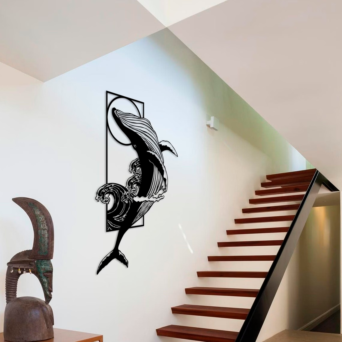 Metal Frame - Whale