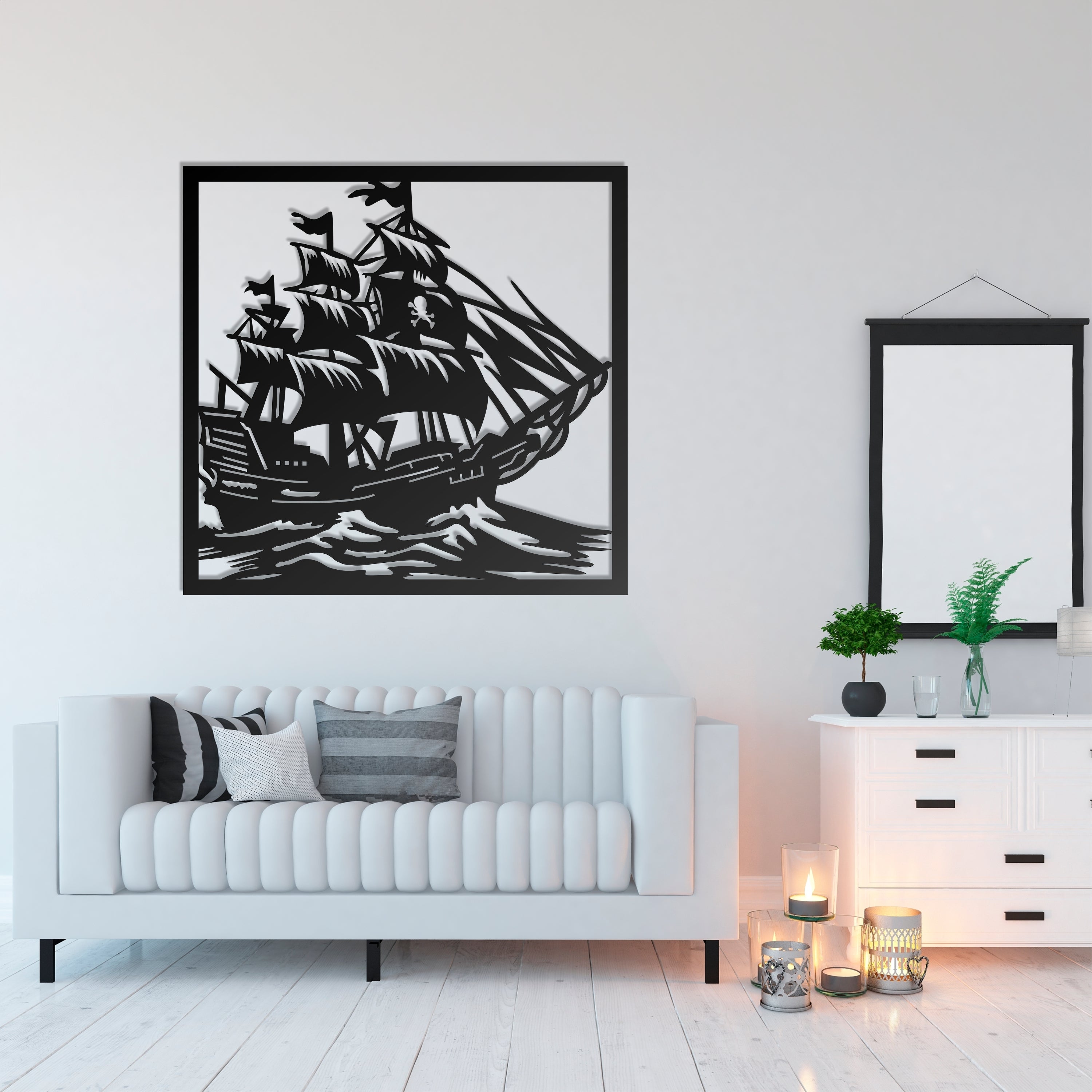 Metal Painting - Pirate Ship