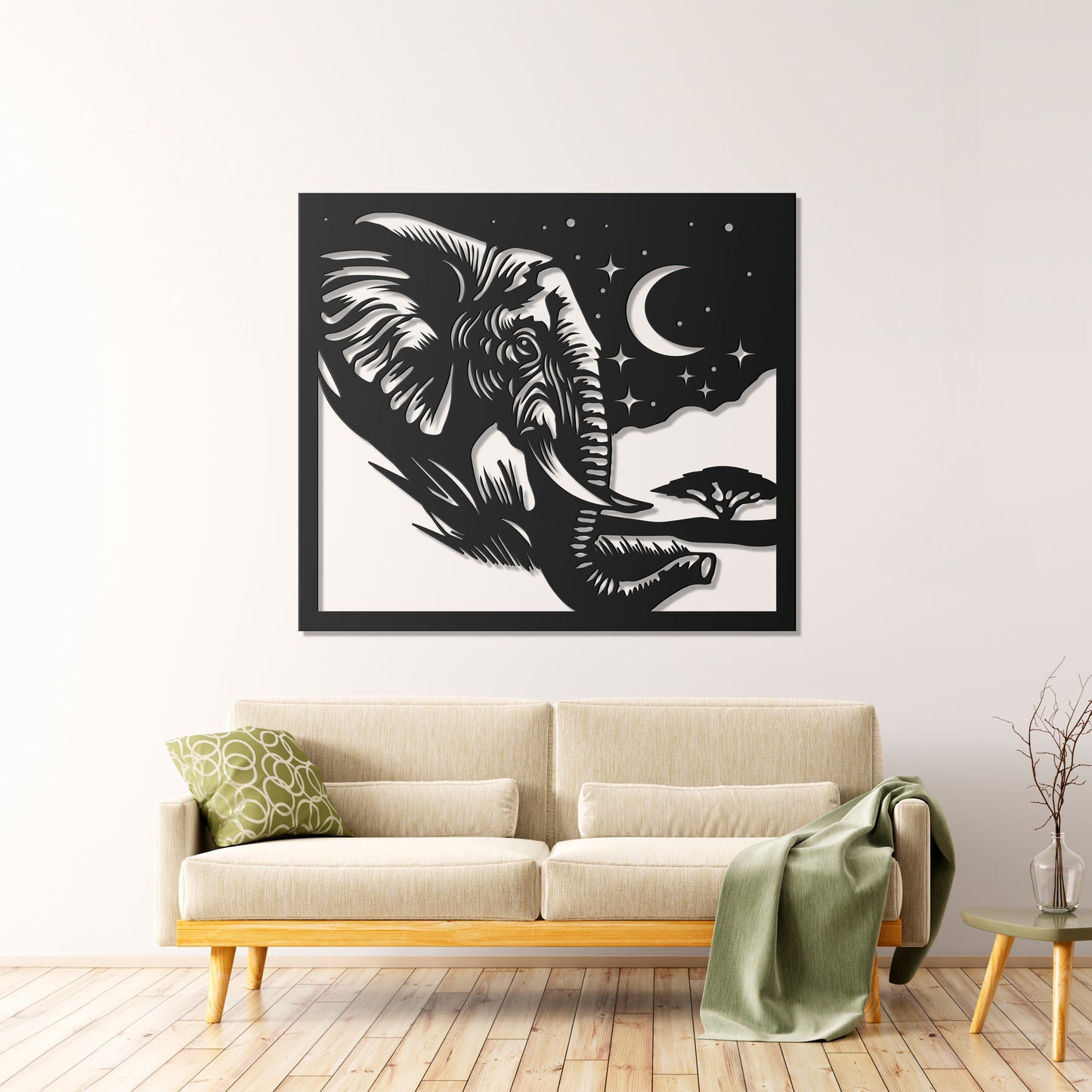 Metal Frame - Elephant