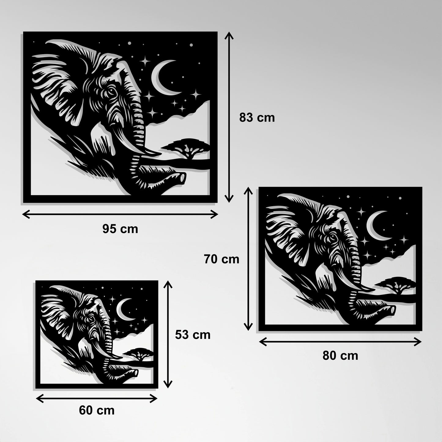 Metal Frame - Elephant
