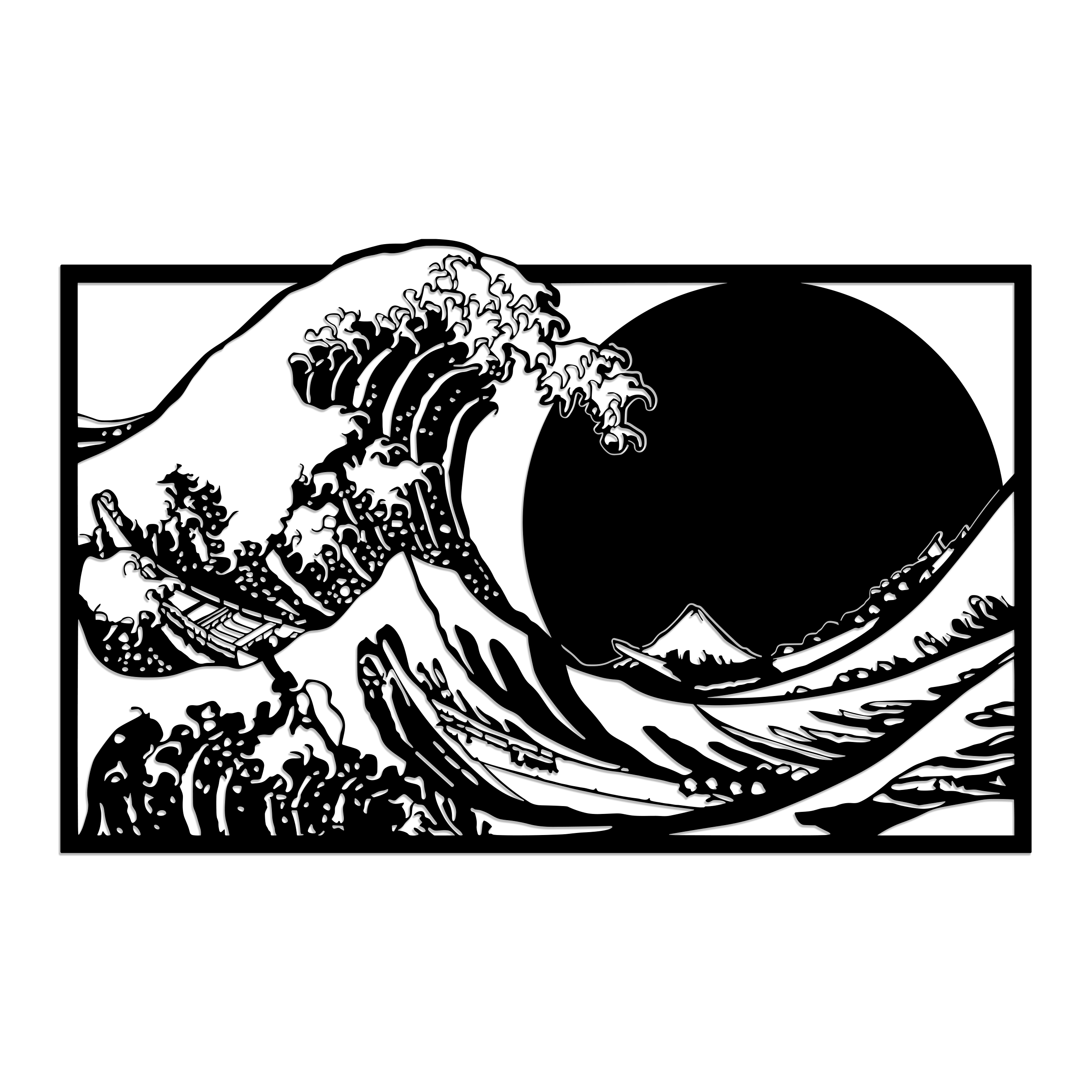 Metal Frame - Japan Wave