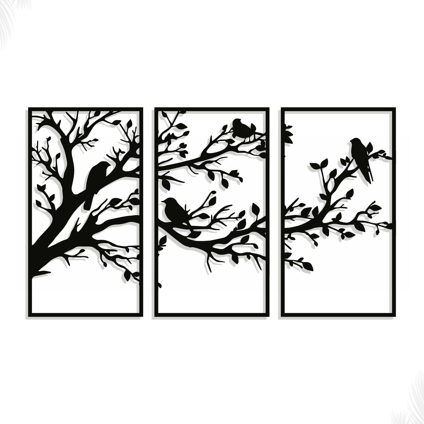 Metal Frame - Branches Birds