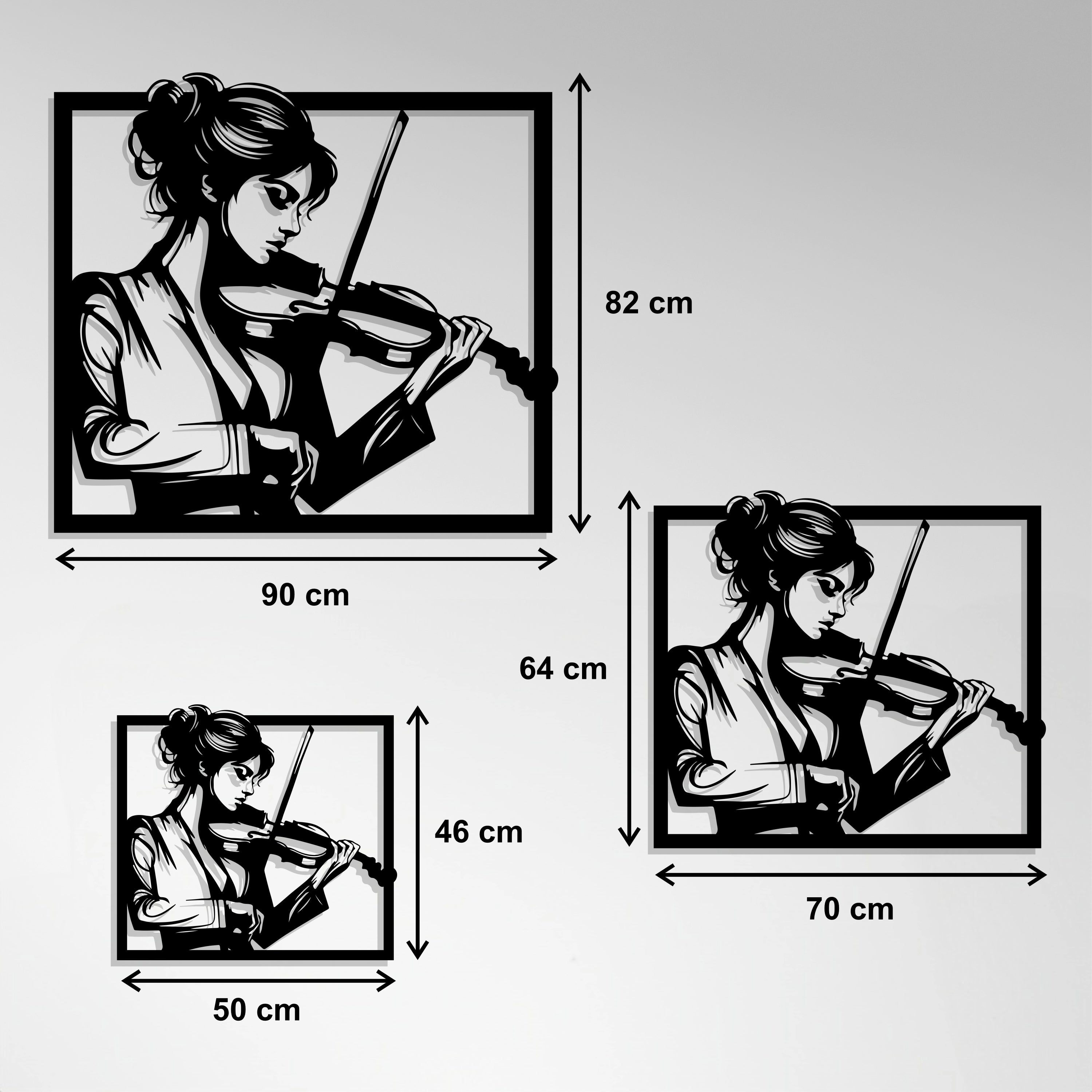 Cuadro Metálico - Violín