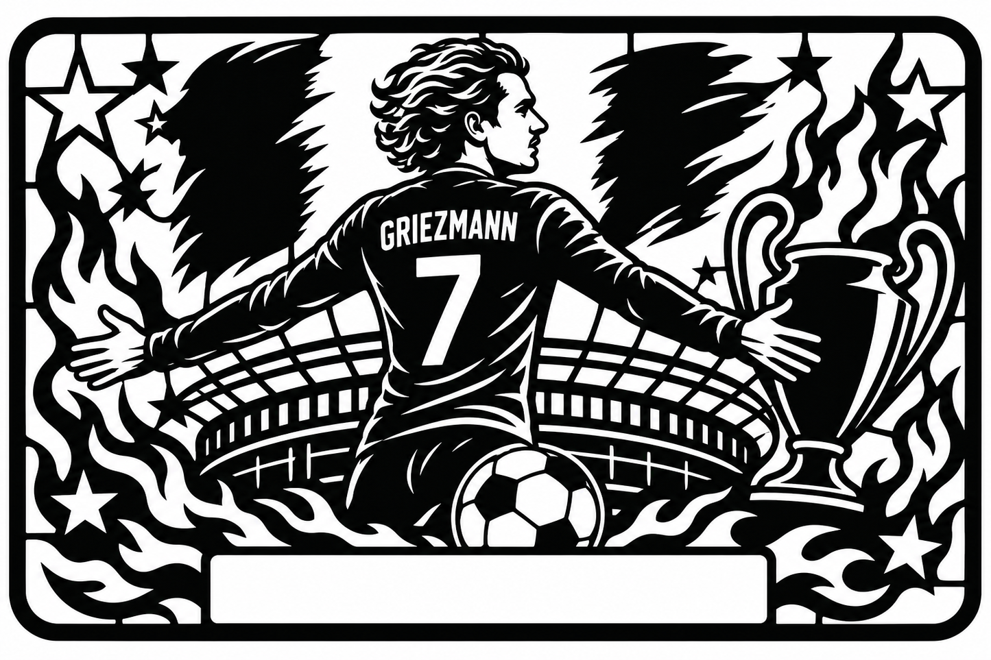Cuadro metálico Mundial 2026 Antoine Griezmann Francia