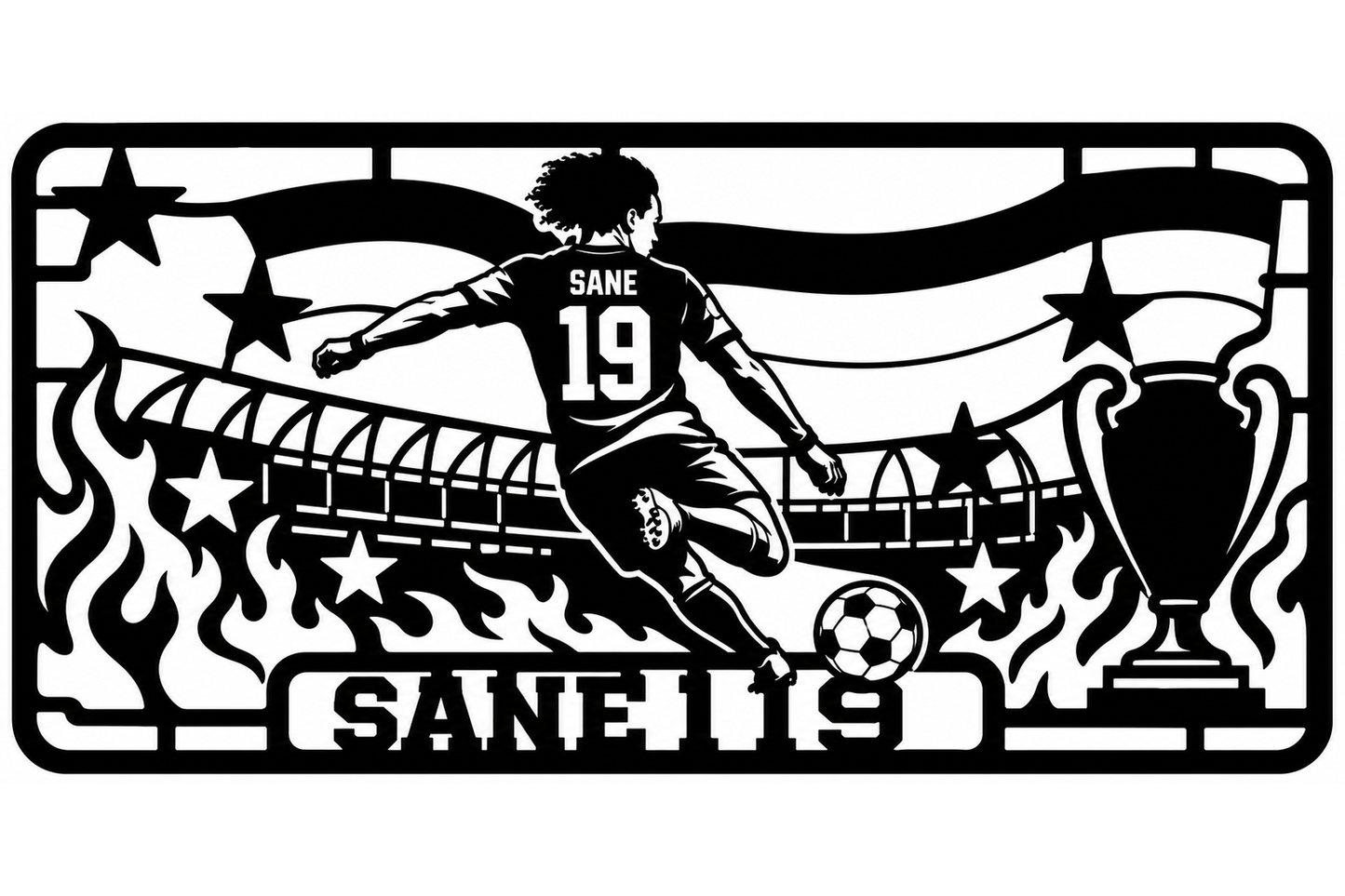 Cuadro metálico Mundial 2026 Leroy Sané Alemania