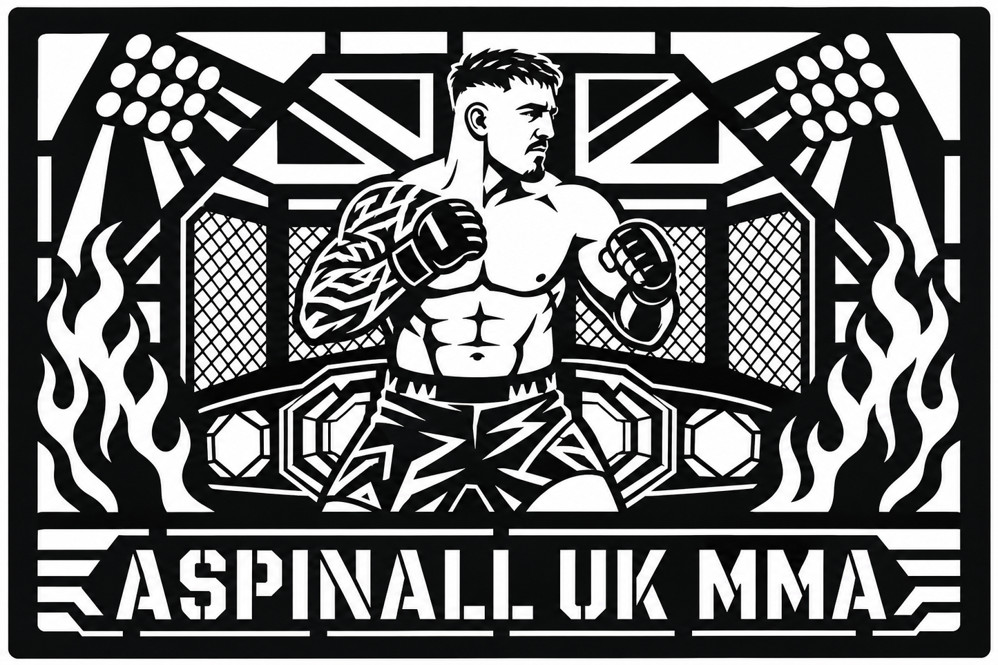 Cuadro metálico MMA Tom Aspinall Reino Unido - Stracci Cards - ASPINALL REINO UNIDO MMA