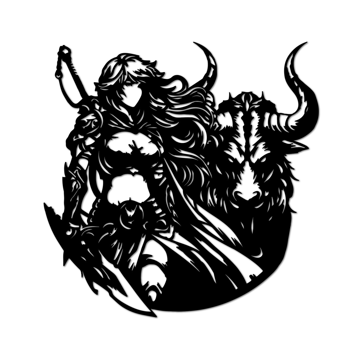 Metal Frame - Fierce Warrior