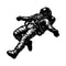 Metal Frame - Floating Astronaut