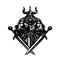 Metal Frame - Viking 3 Swords