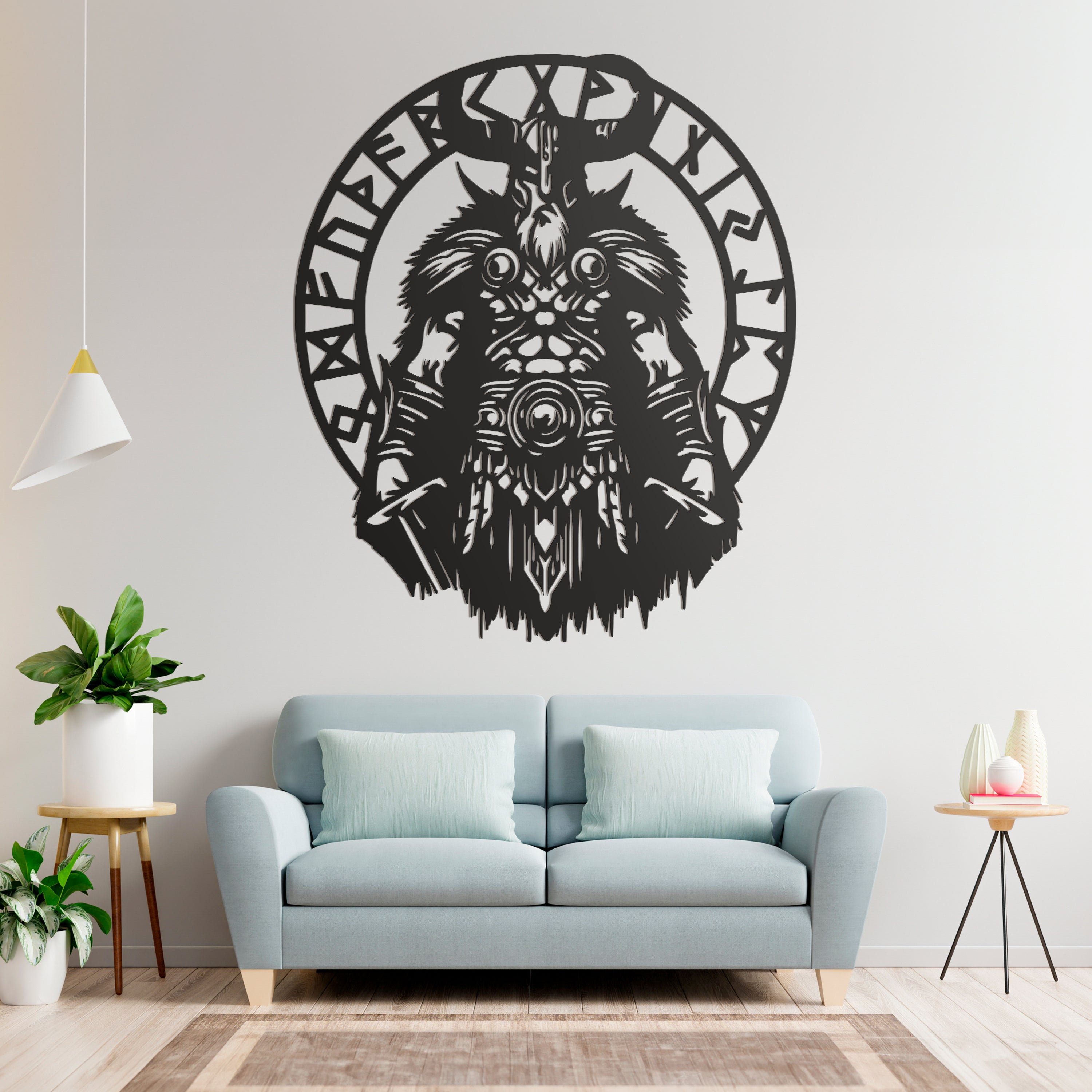 Metal Frame - Vikings Runes