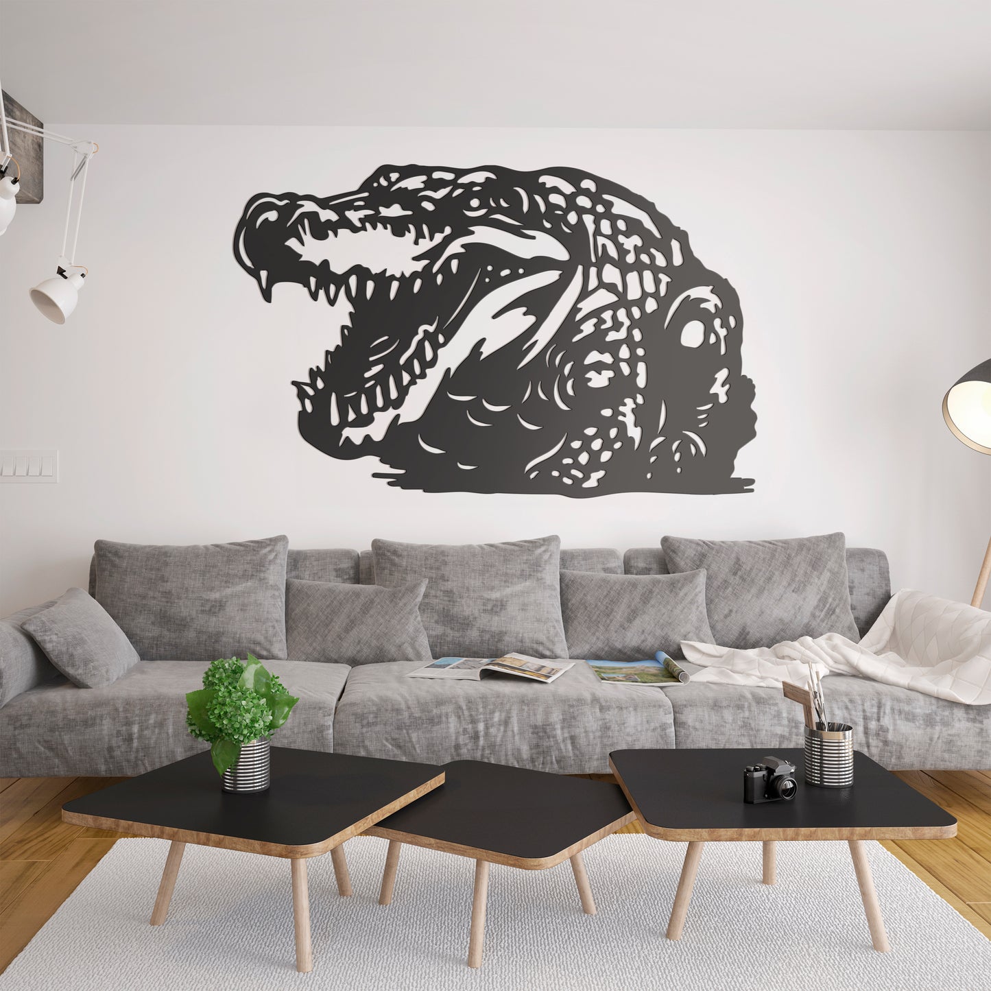 Metal Frame - Crocodile