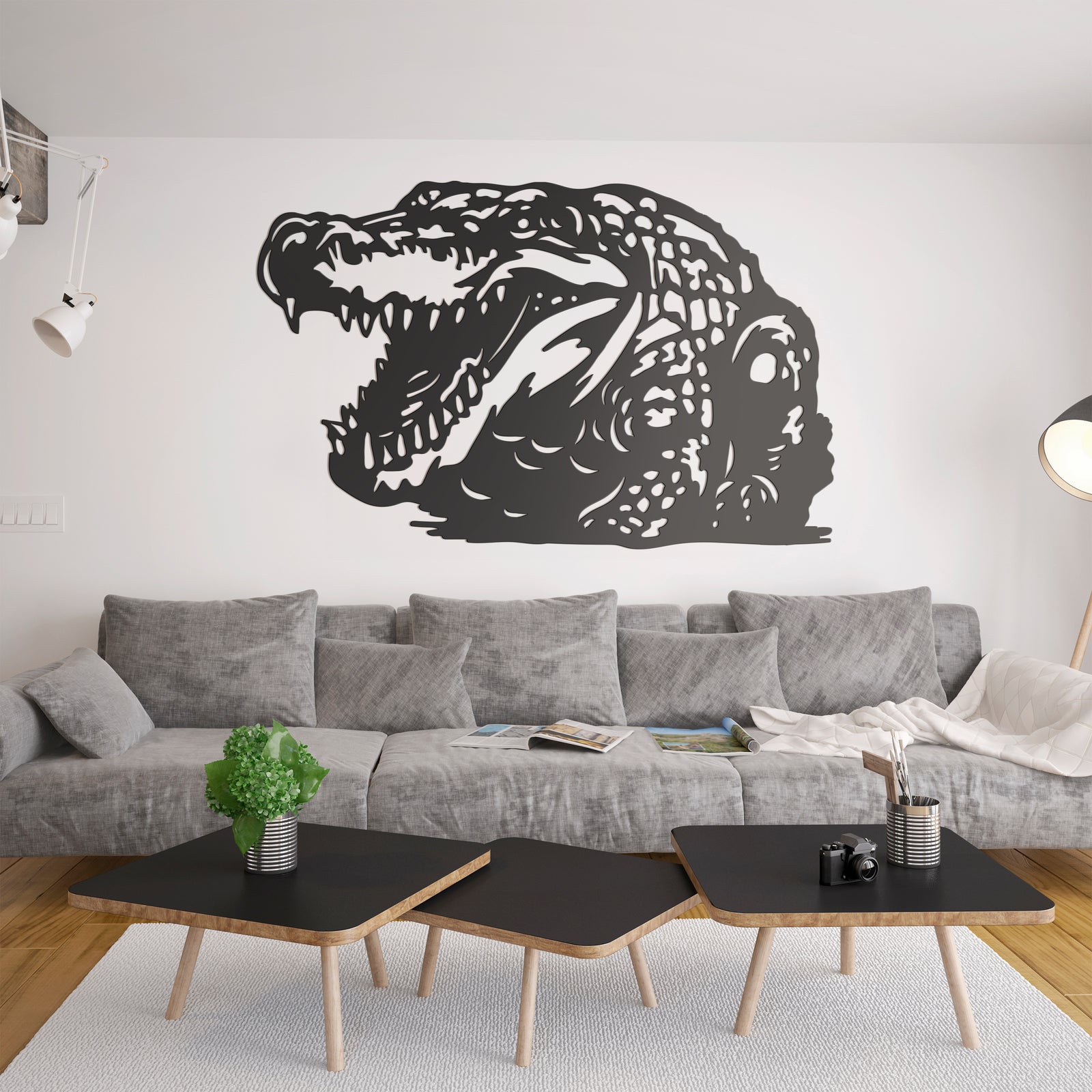 Metal Frame - Crocodile