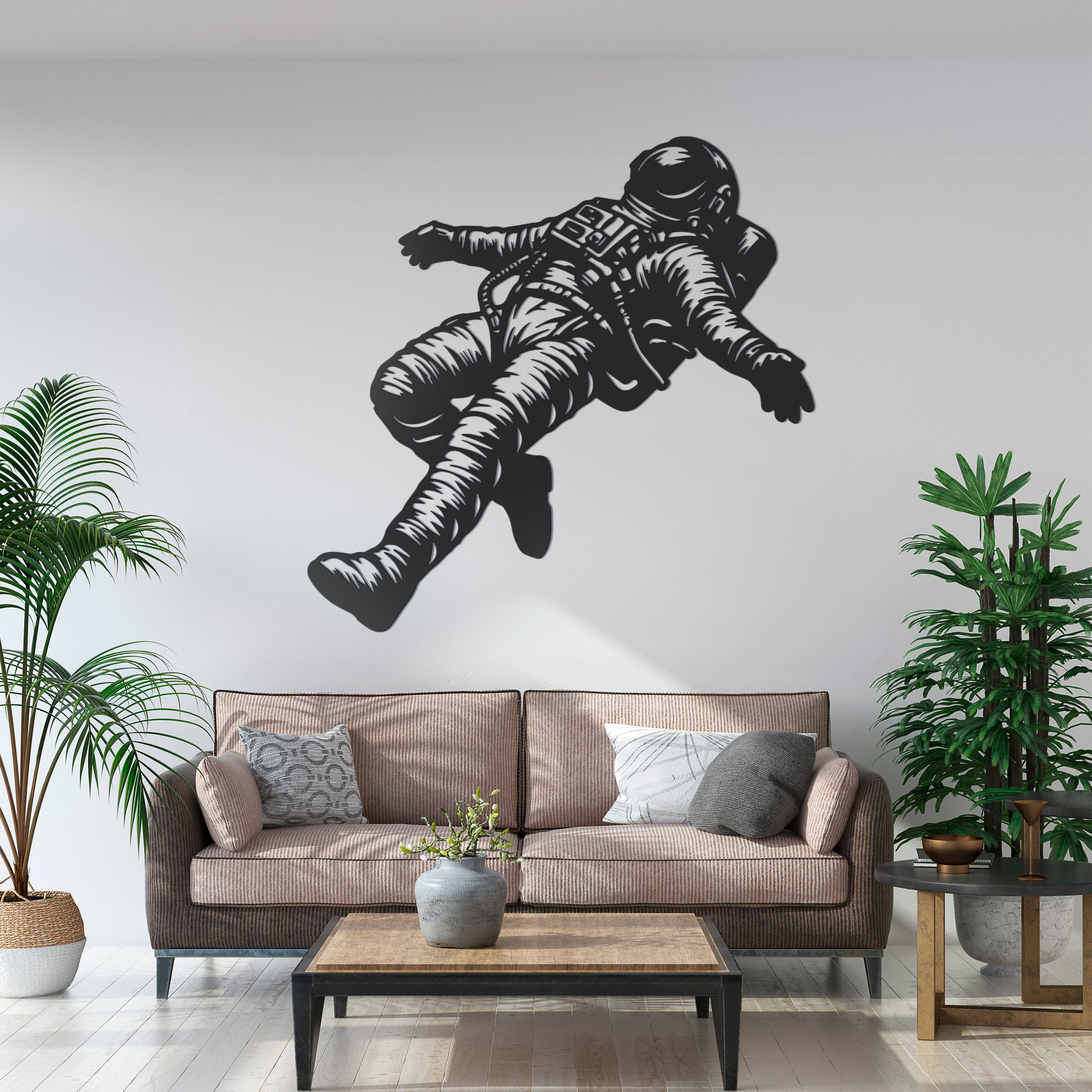 Metal Frame - Floating Astronaut