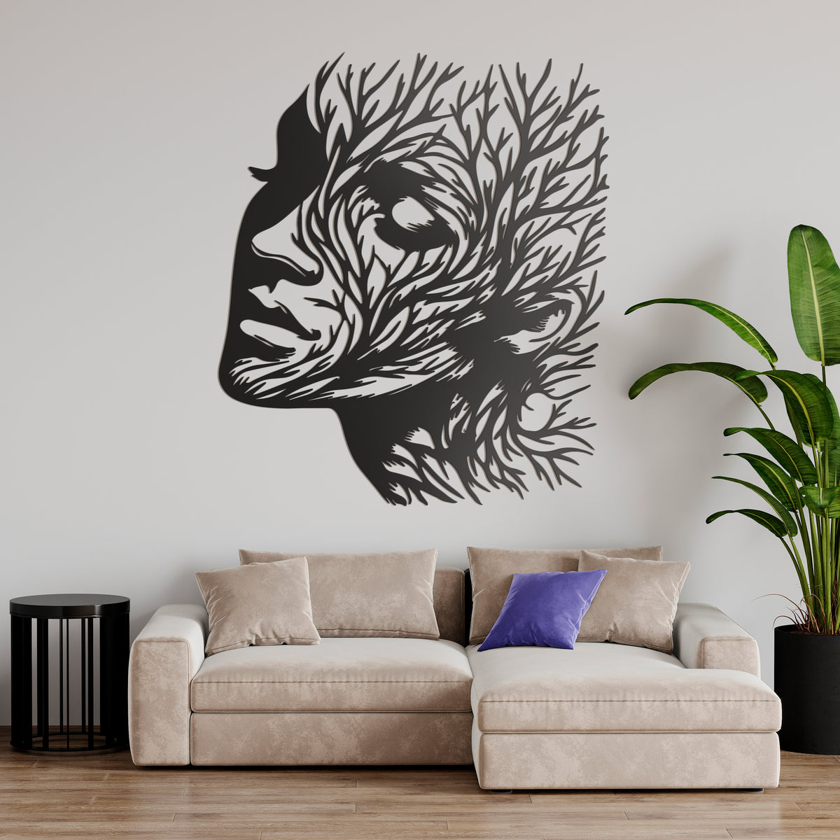 Metal Painting - Rooted Woman 