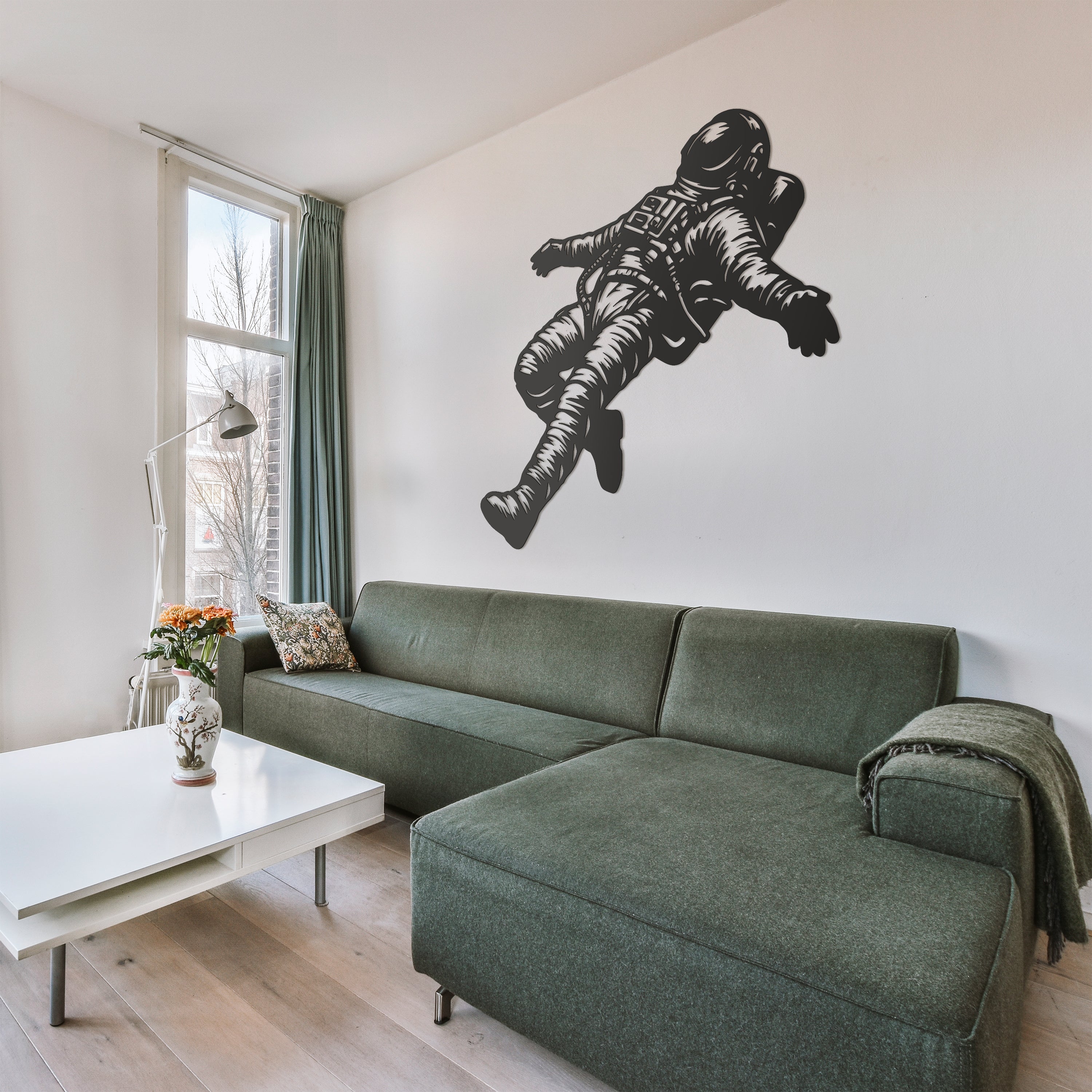Metal Frame - Floating Astronaut