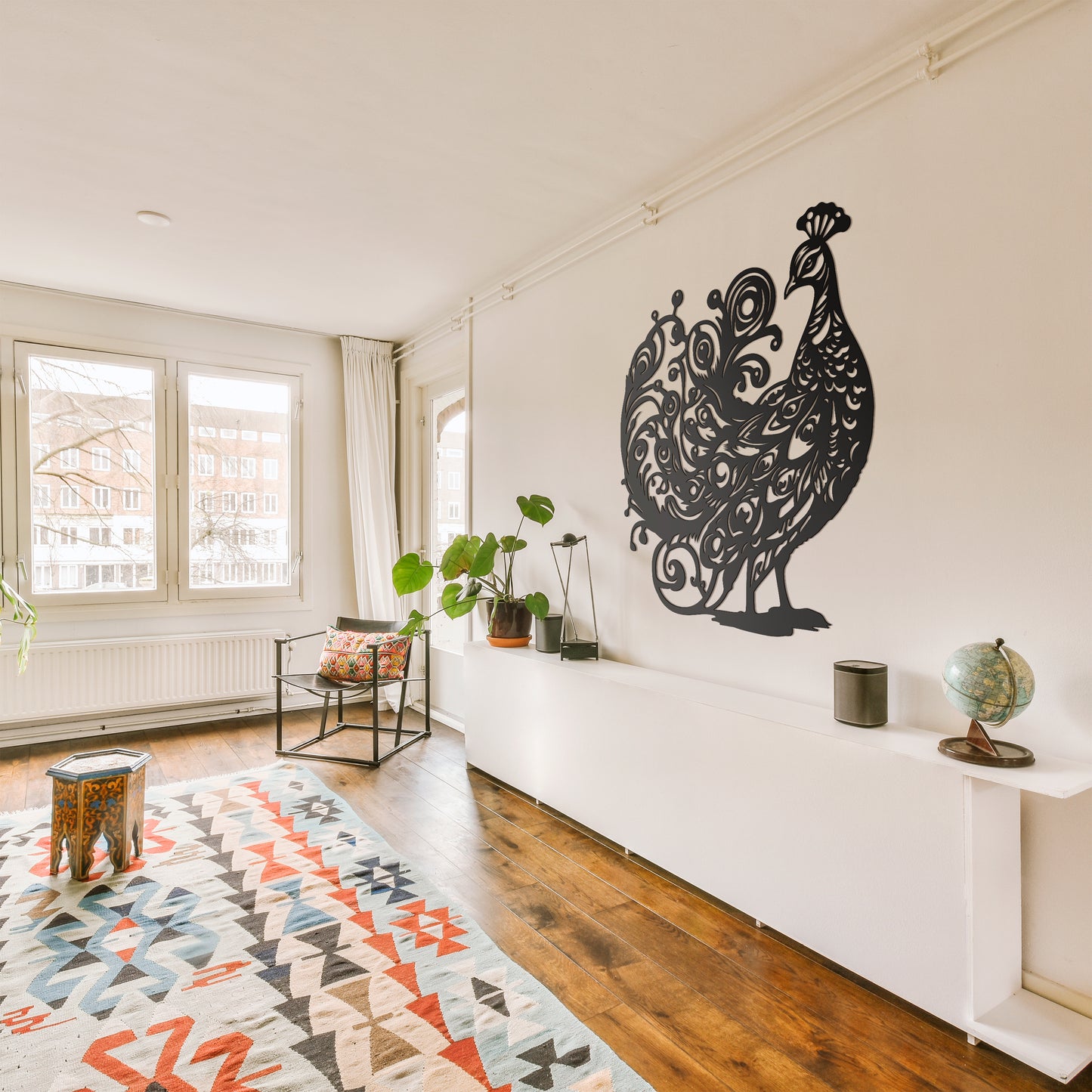 Metal Frame - Peacock