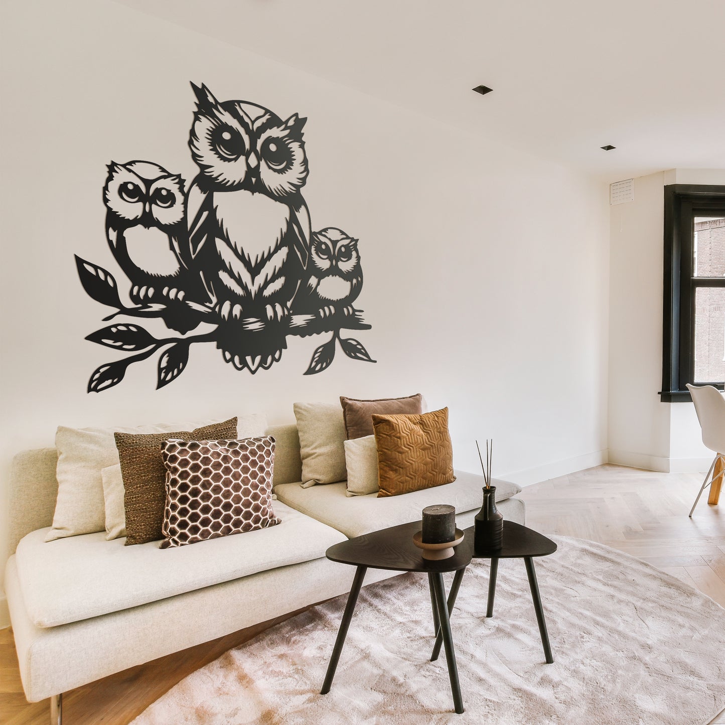 Metal Frame - Owls