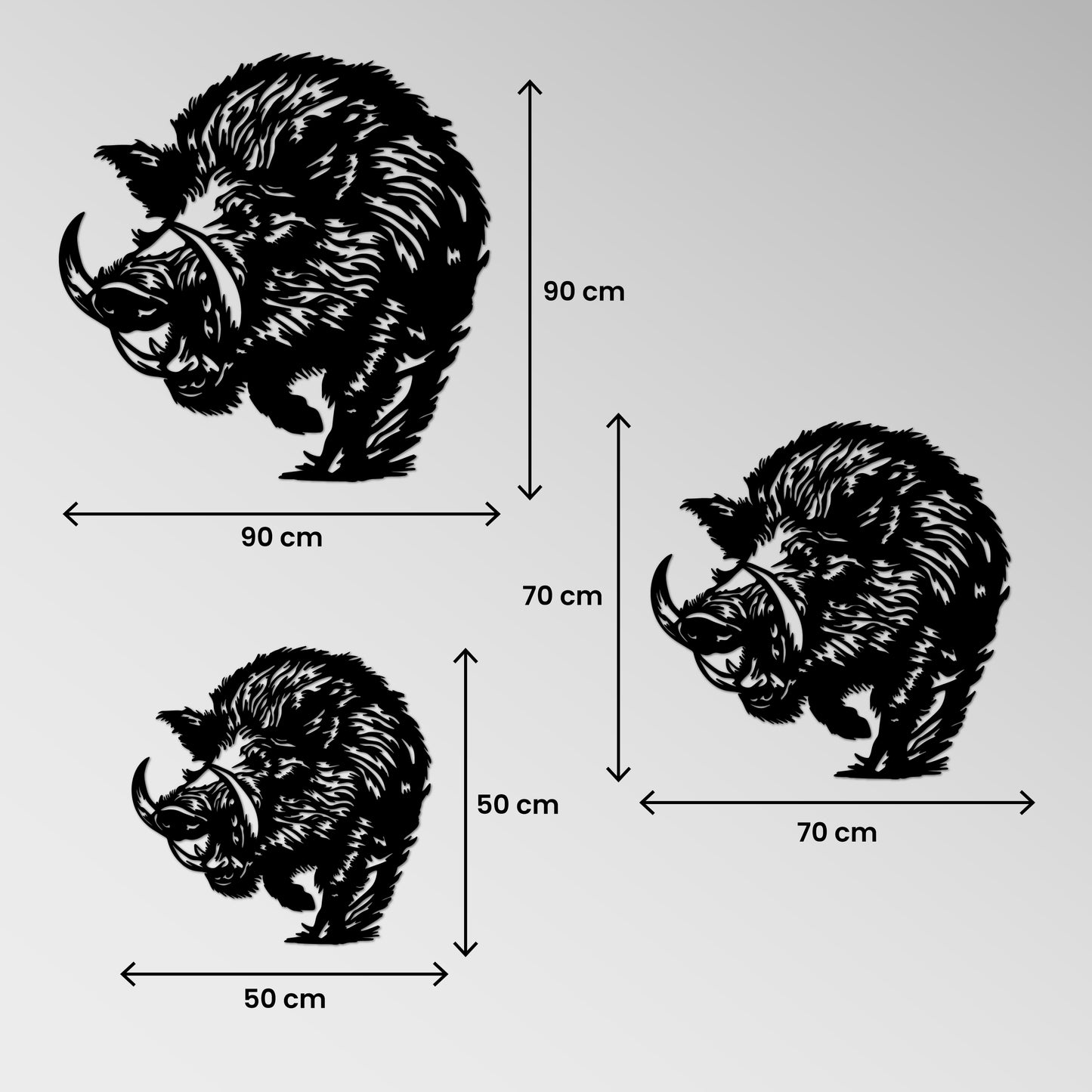 Metal Frame - Wild Boar