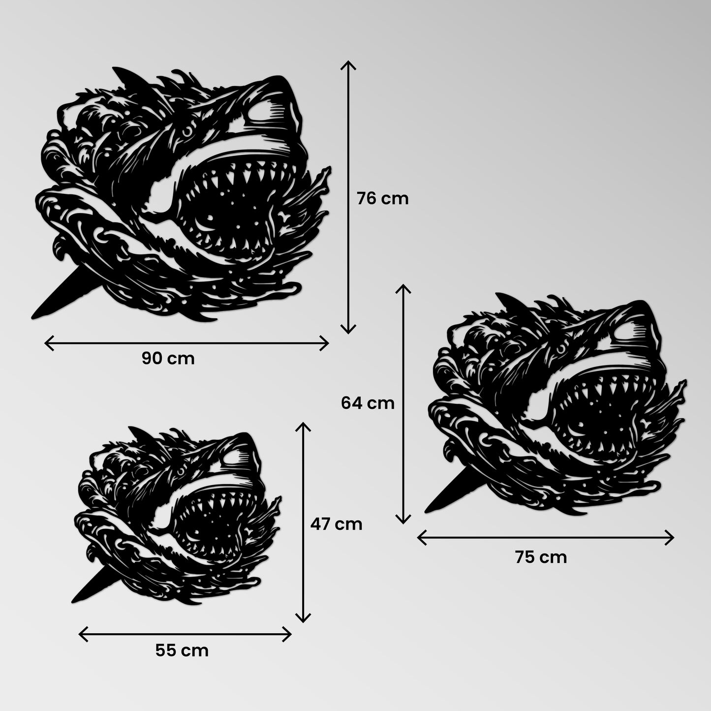 Metal Frame - Shark