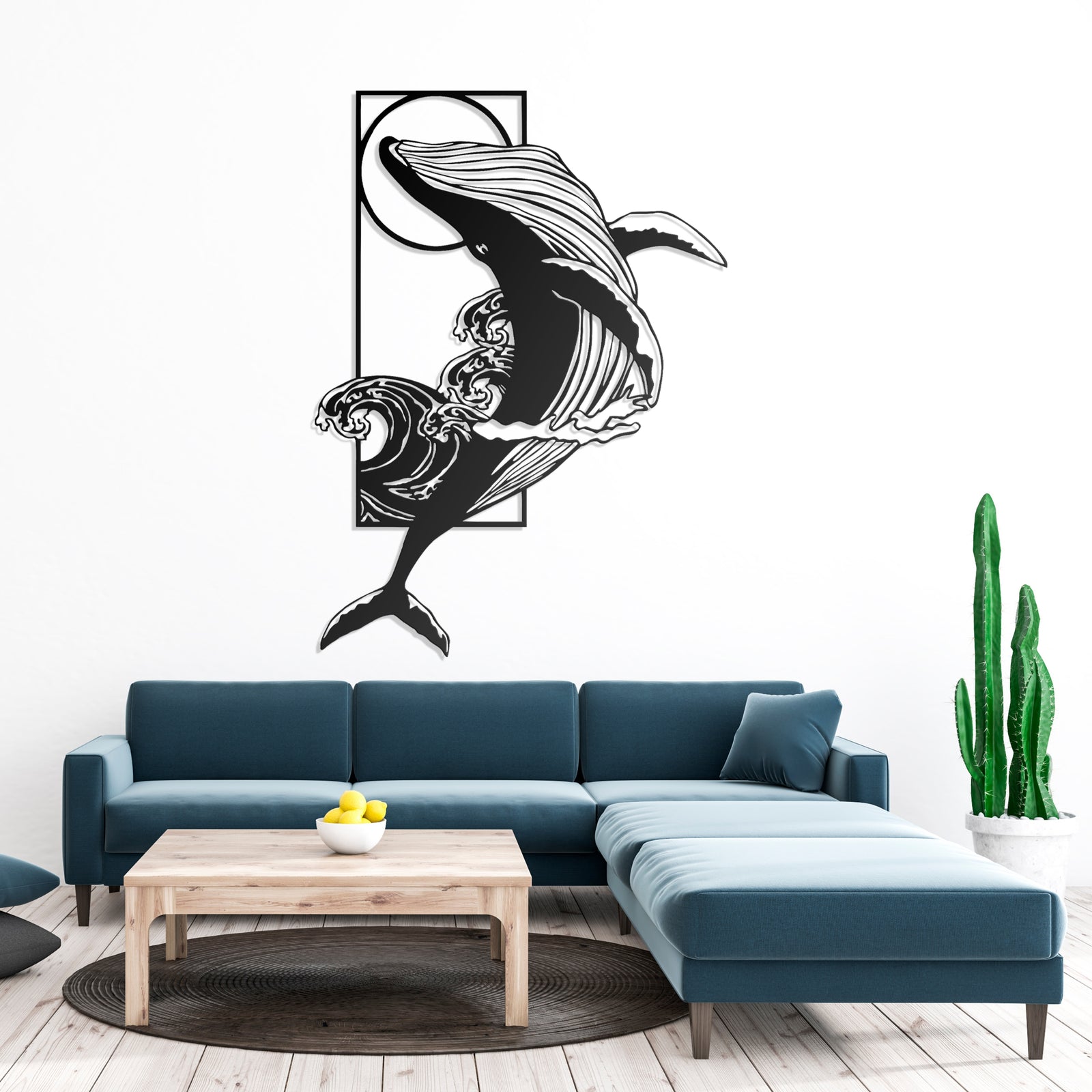 Metal Frame - Whale
