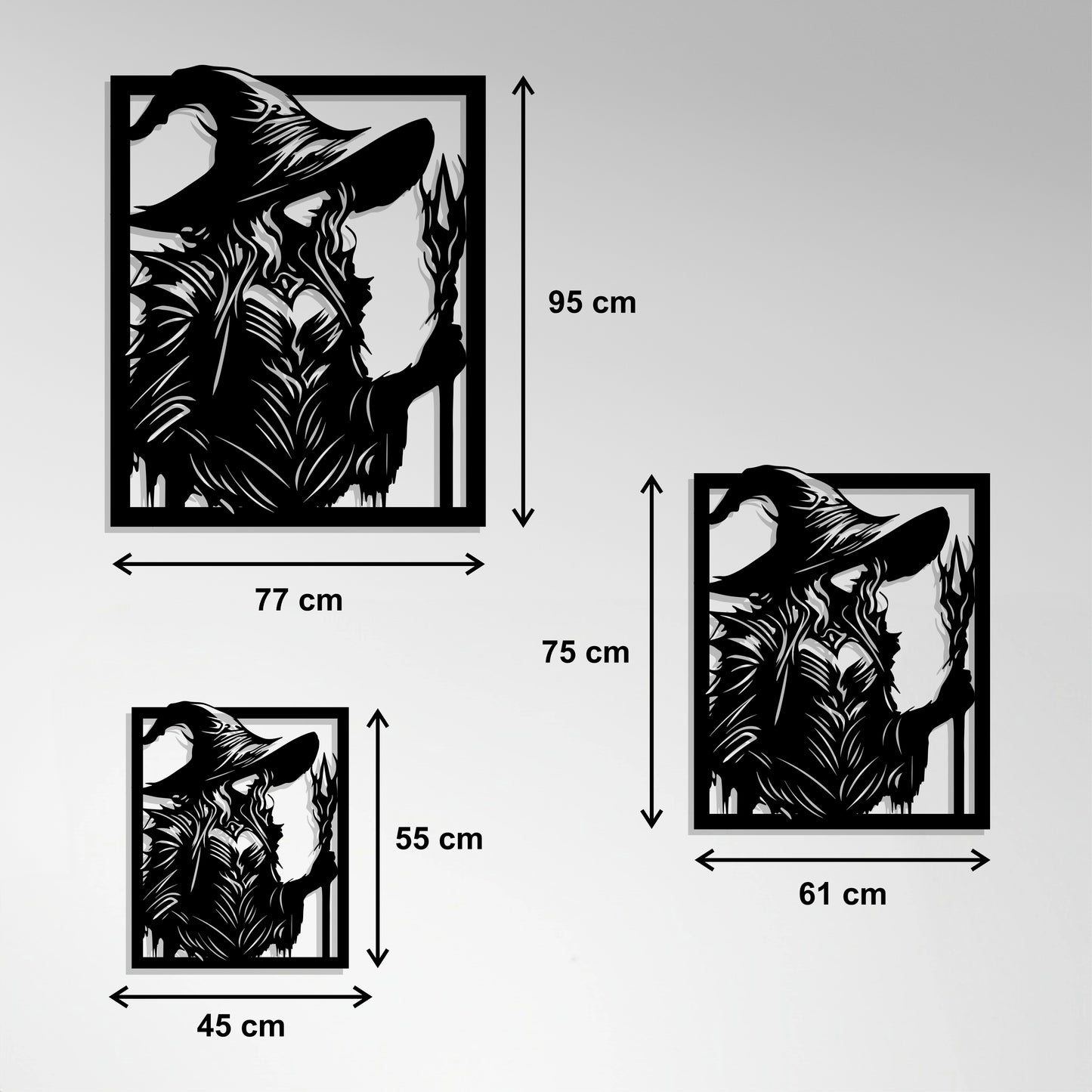 Metal Frame - Witch