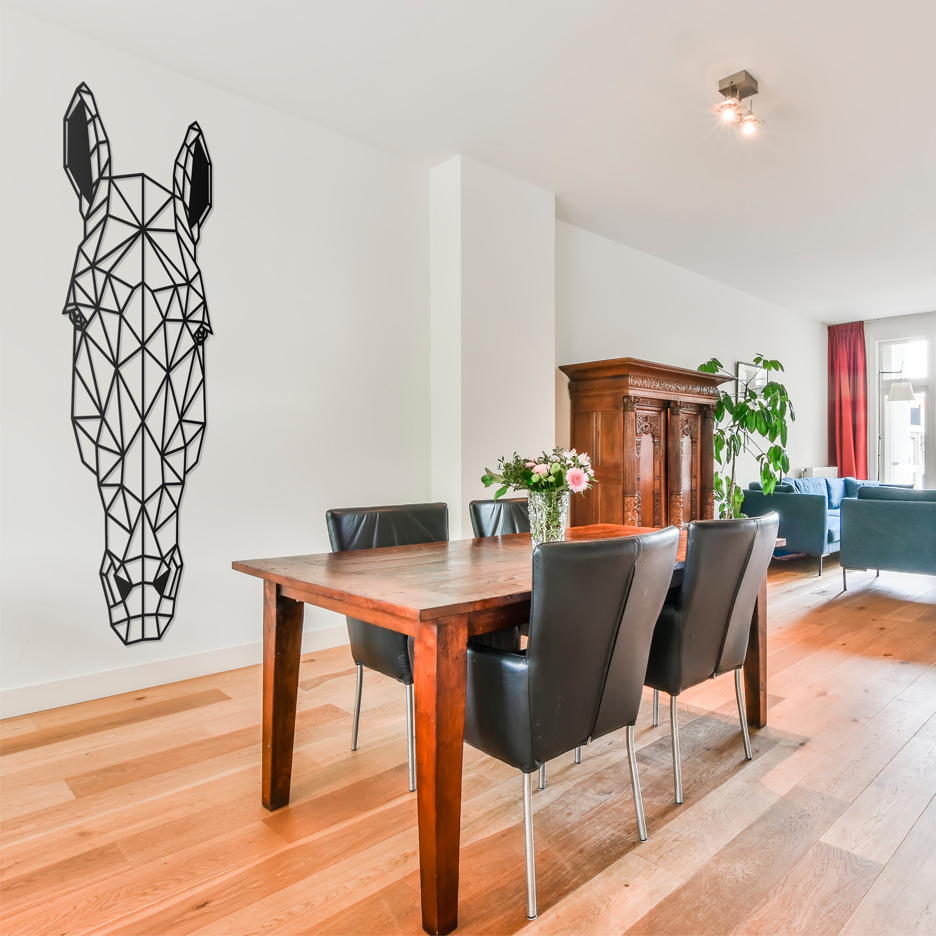 Metal Frame - Geometric Horse