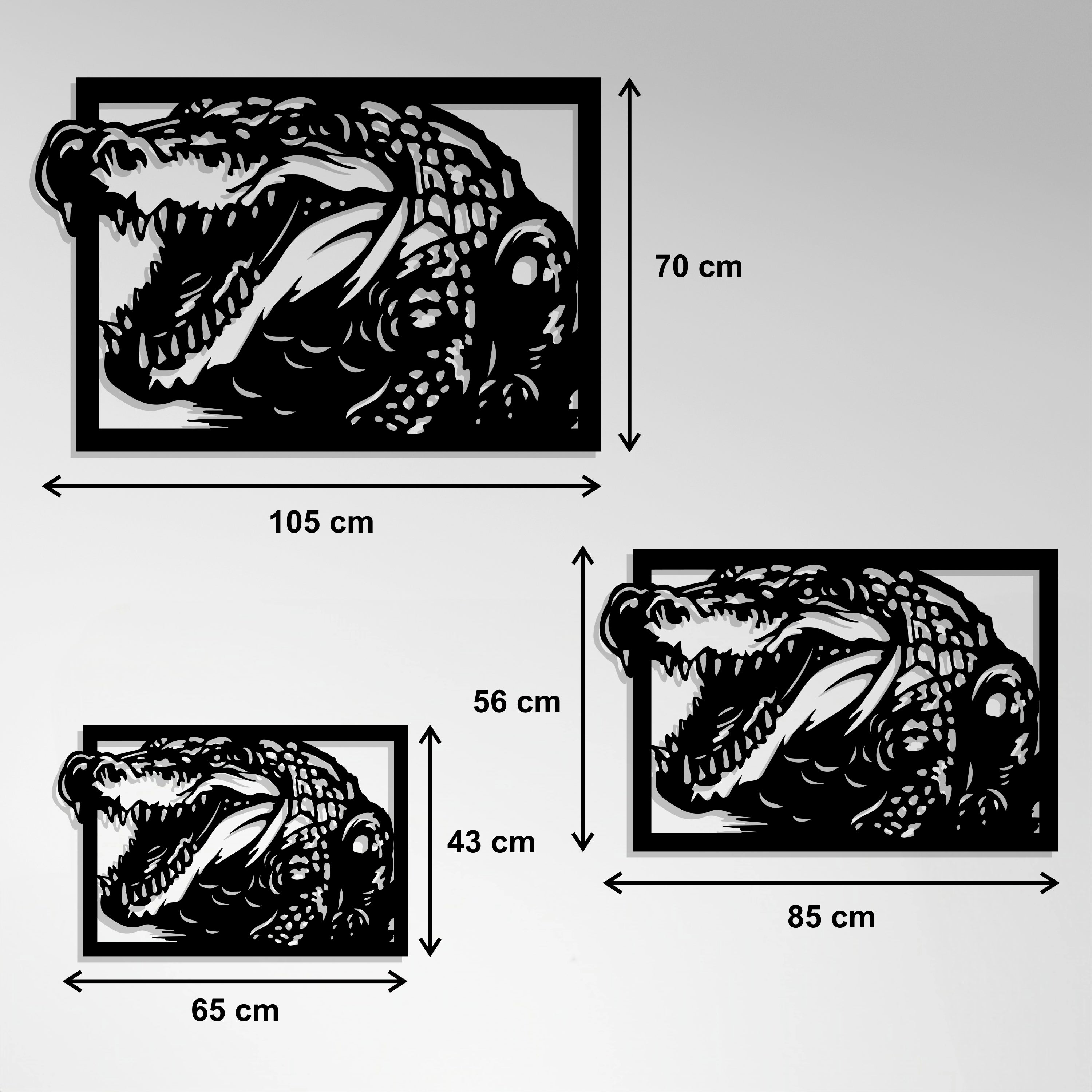 Cuadro Metálico - Cocodrilo