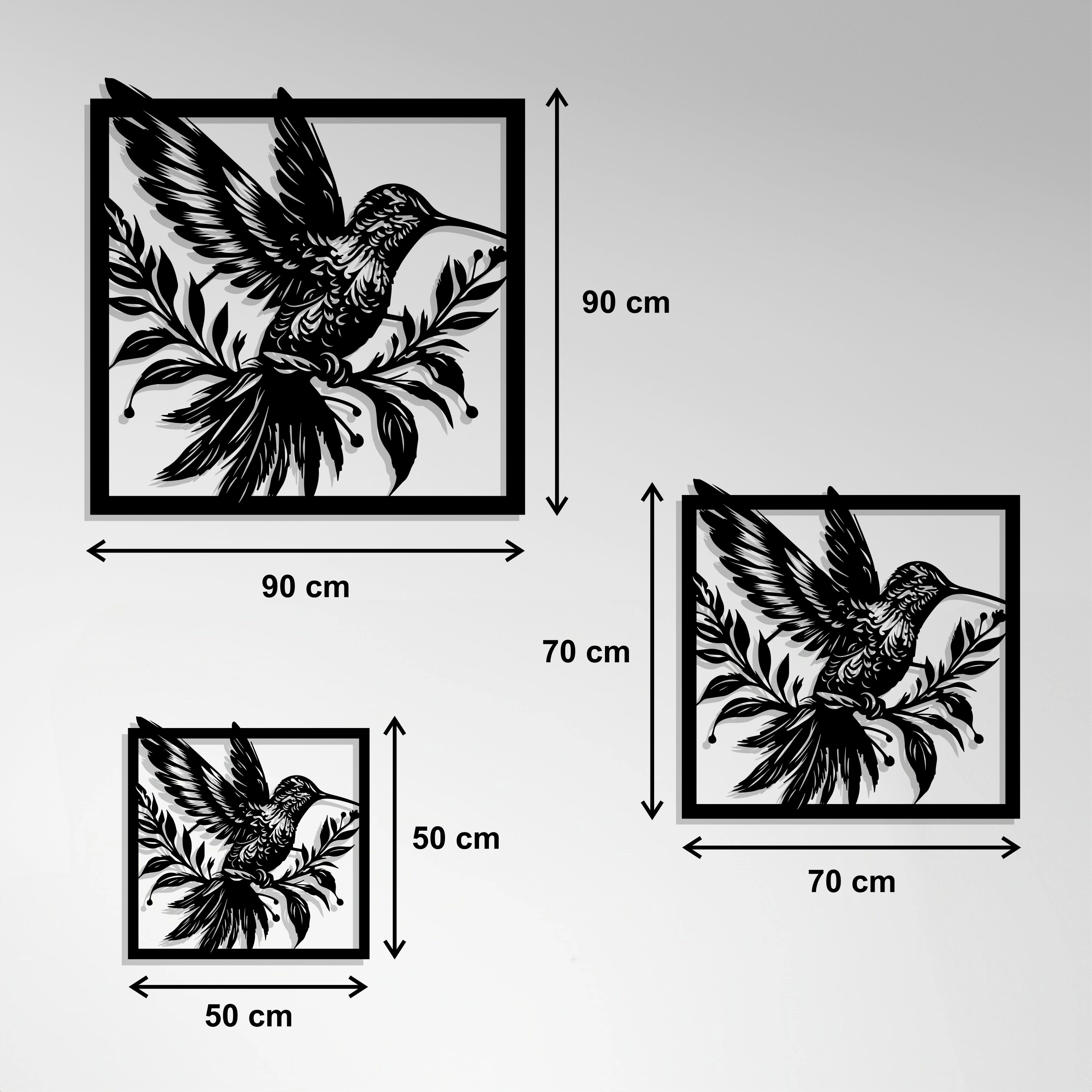 Cuadro Metálico - Colibrí