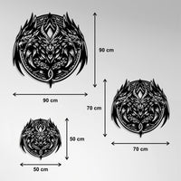 Metal Painting - Three-Headed Dragon