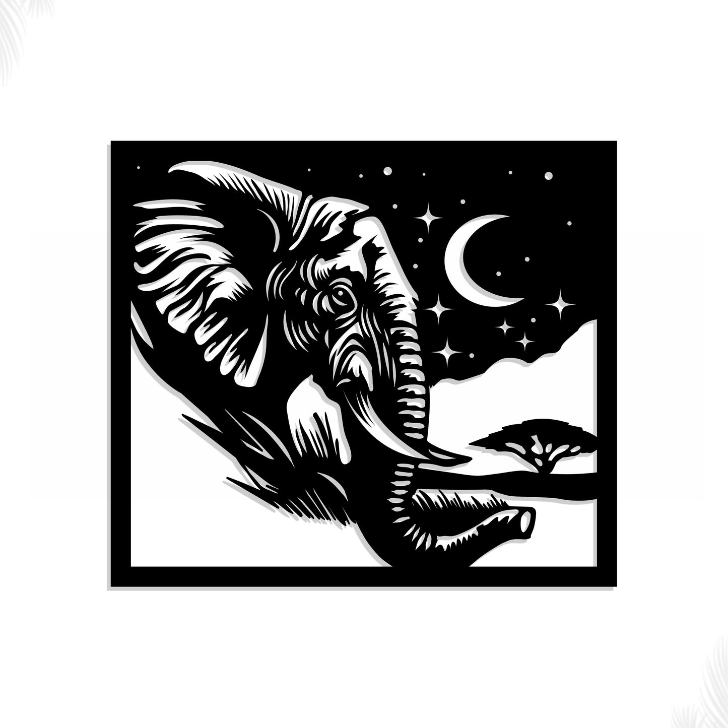Metal Frame - Elephant