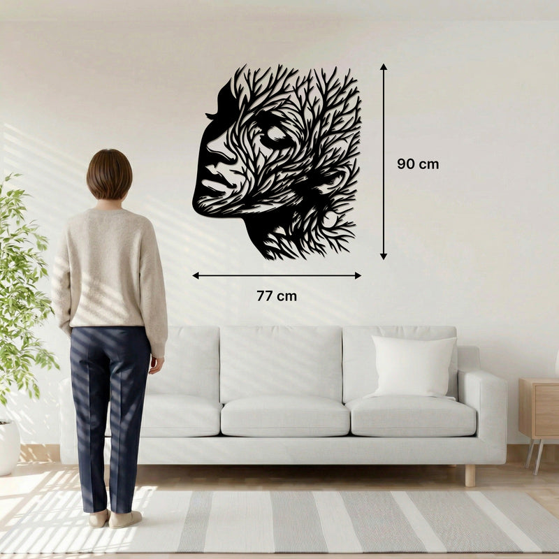 Metal Painting - Rooted Woman 