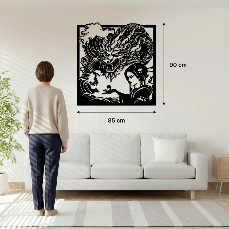 Metal Painting - Geisha Tatsu