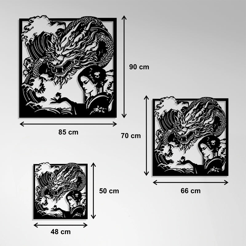 Metal Painting - Geisha Tatsu