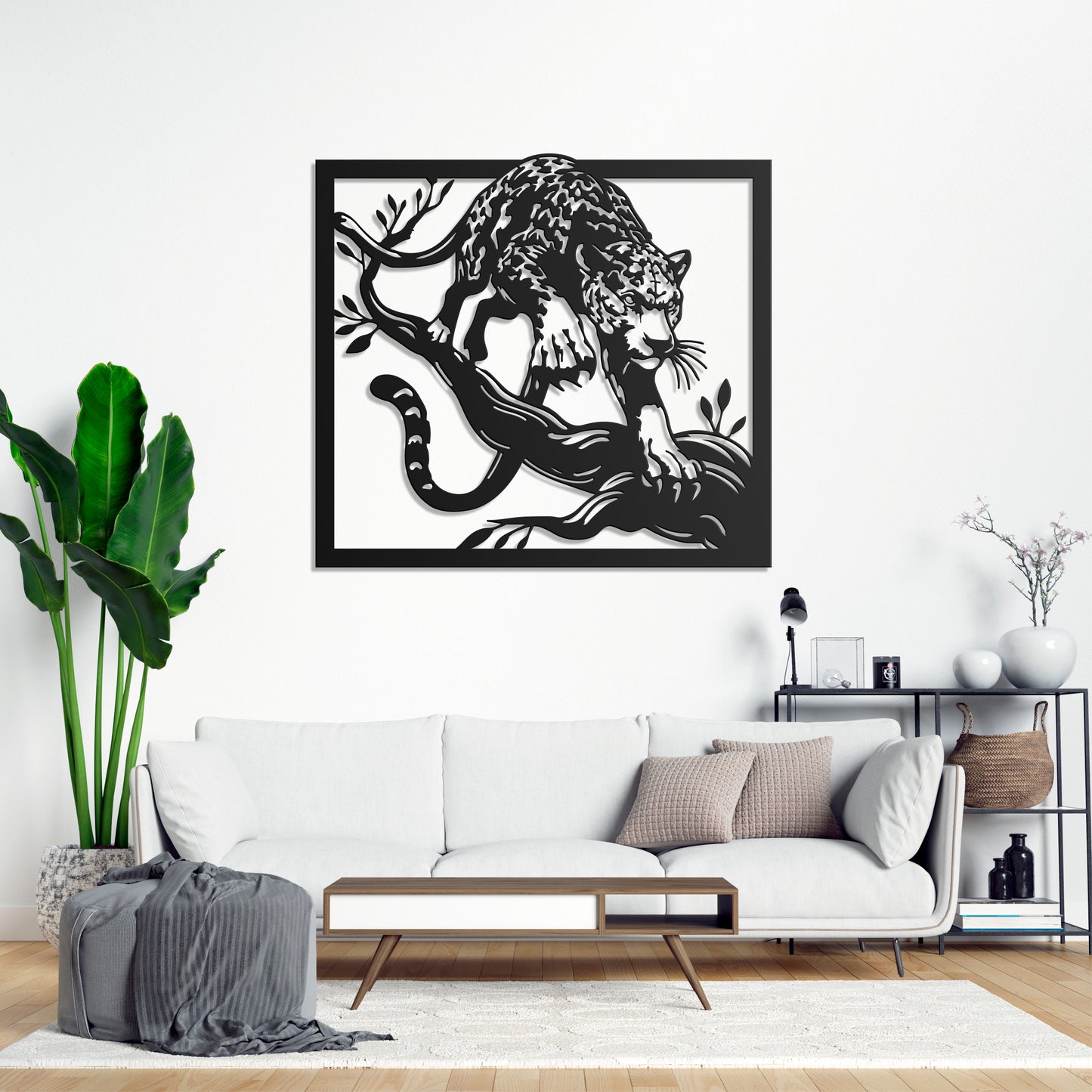 Metal Frame - Leopard