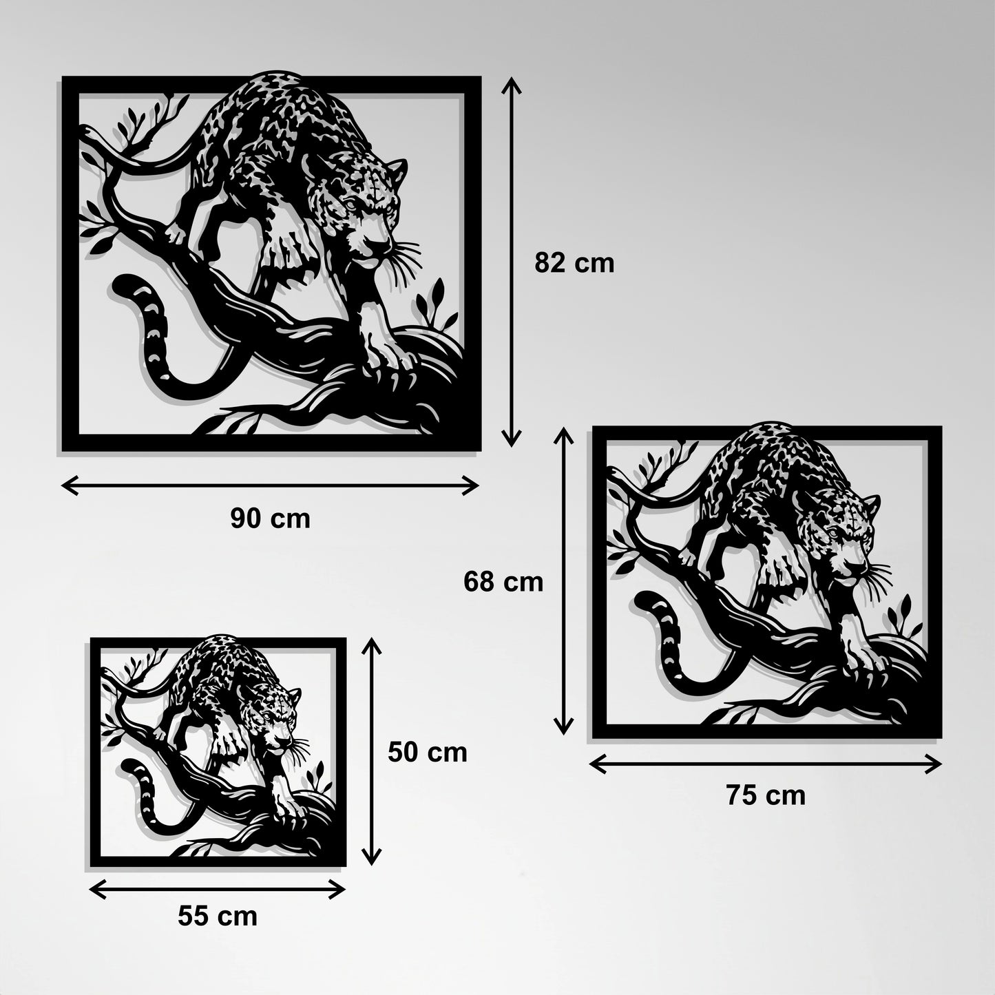 Metal Frame - Leopard