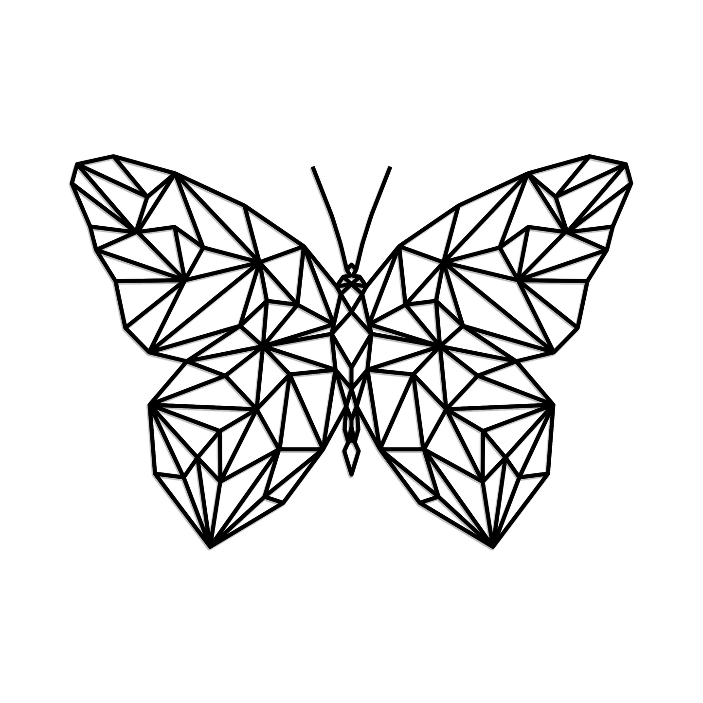Metal Frame - Geometric Butterfly