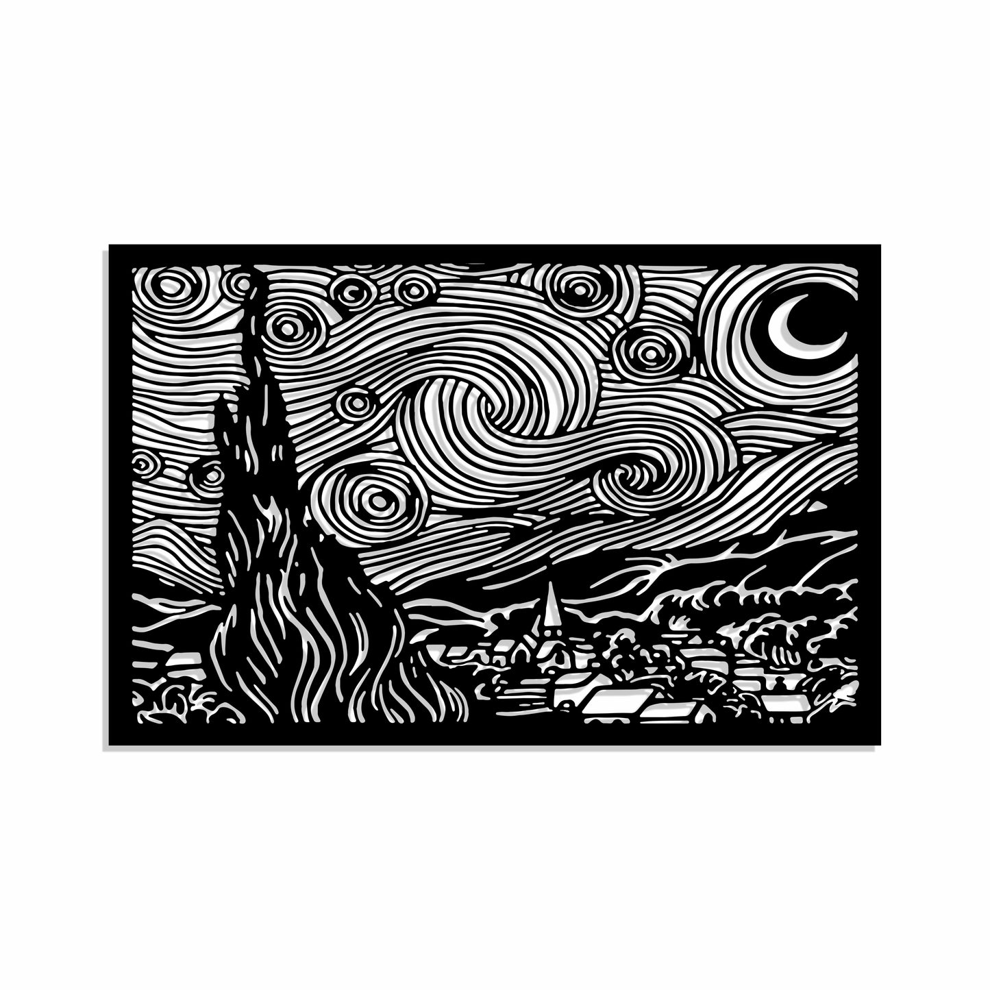 Metal Frame - Starry Night