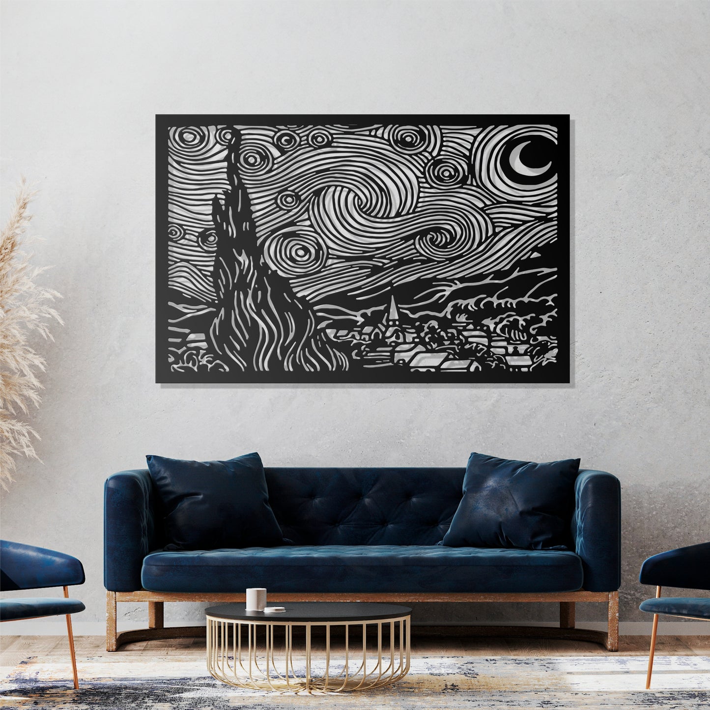 Metal Frame - Starry Night