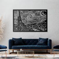Metal Frame - Starry Night