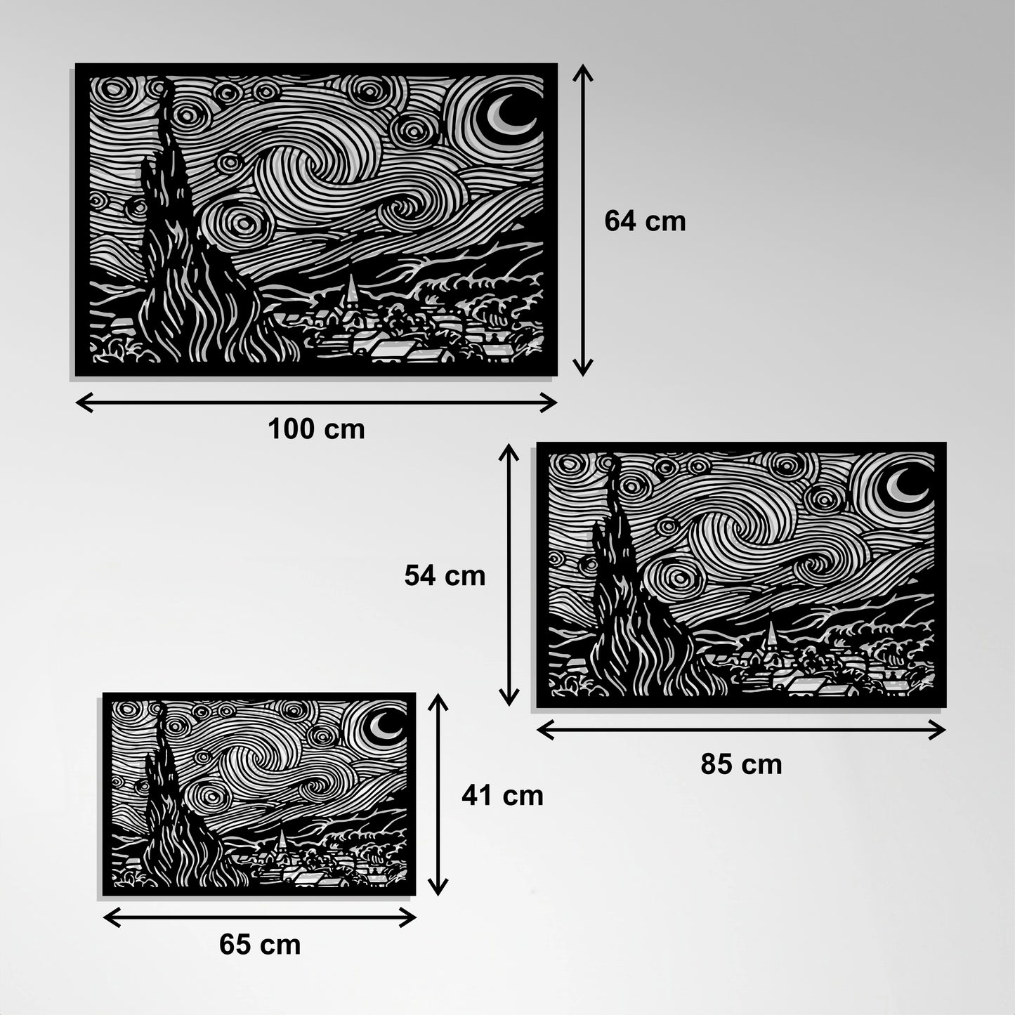 Metal Frame - Starry Night