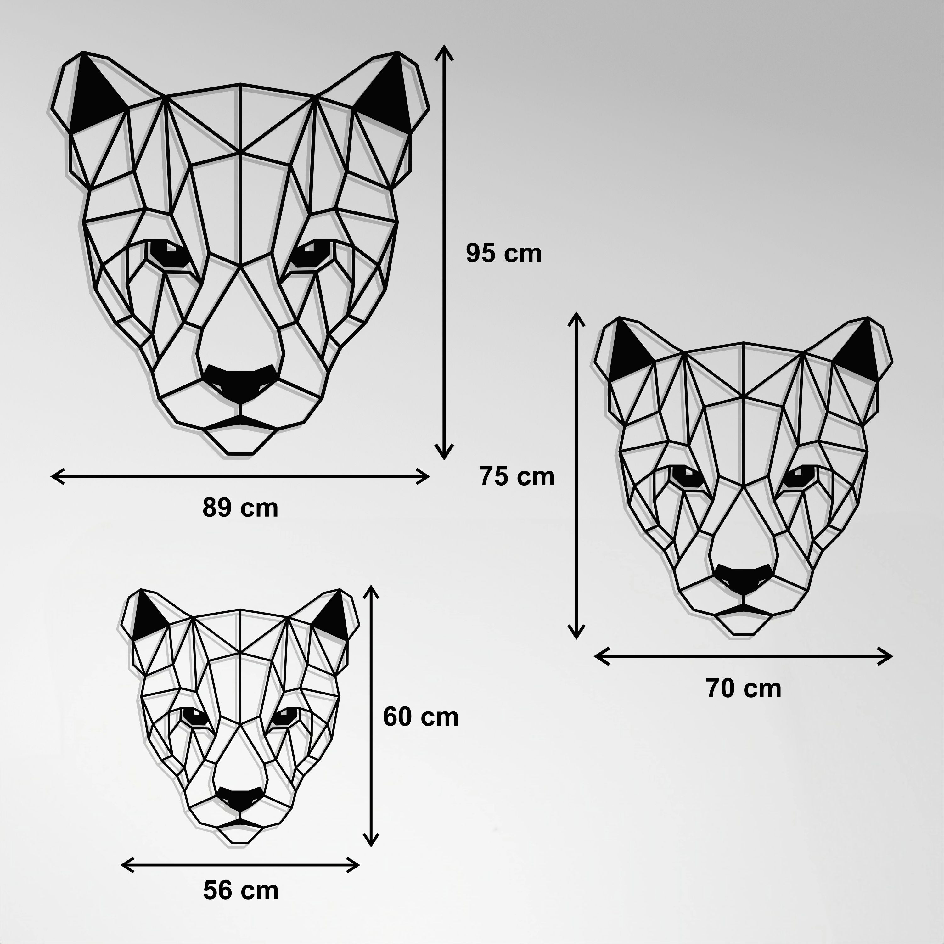 Cuadro Metálico - Puma Geométrico