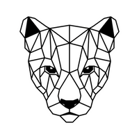 Metal Frame - Geometric Puma