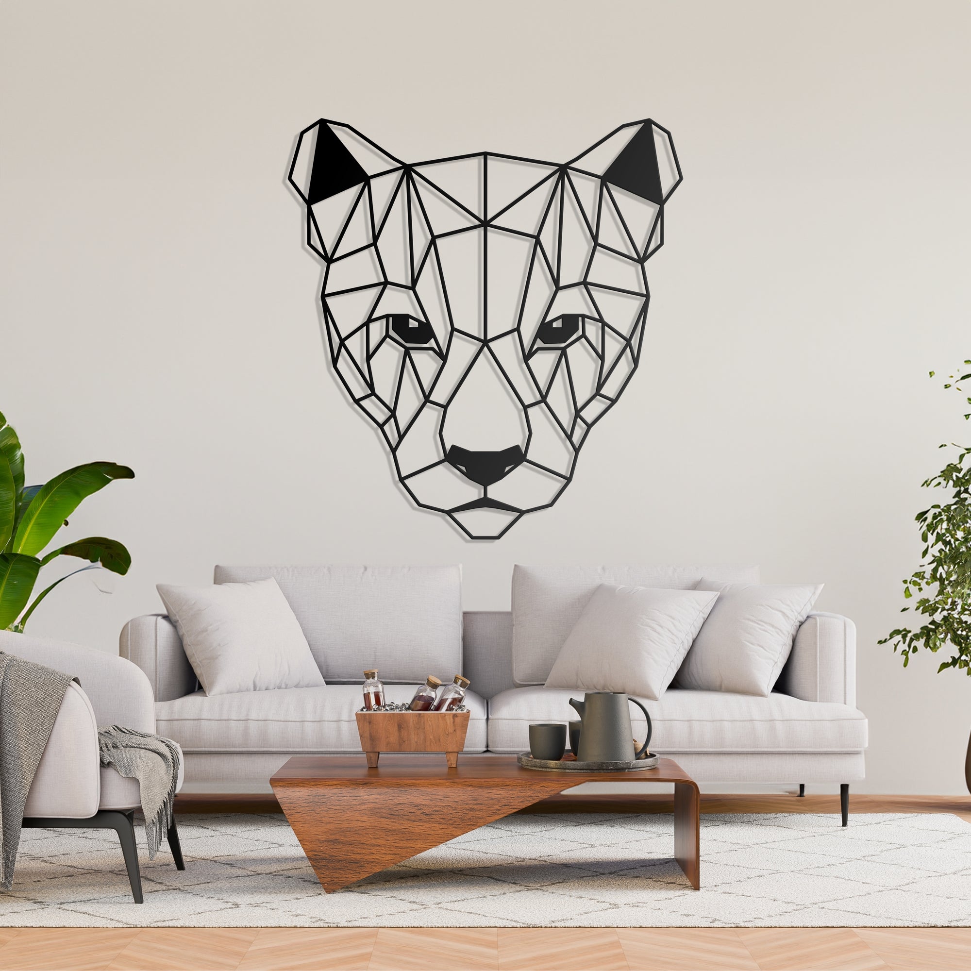 Metal Frame - Geometric Puma