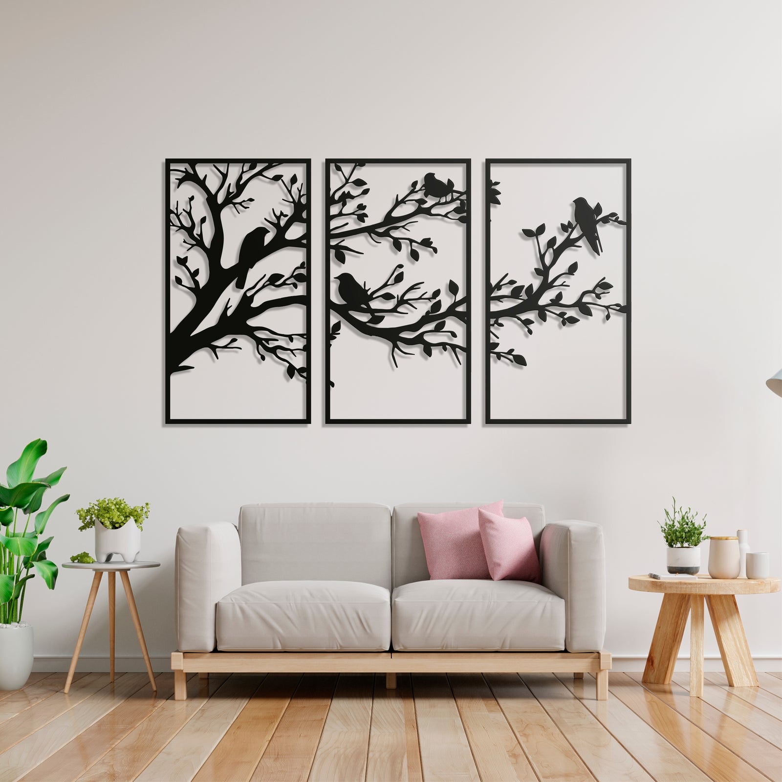 Metal Frame - Branches Birds